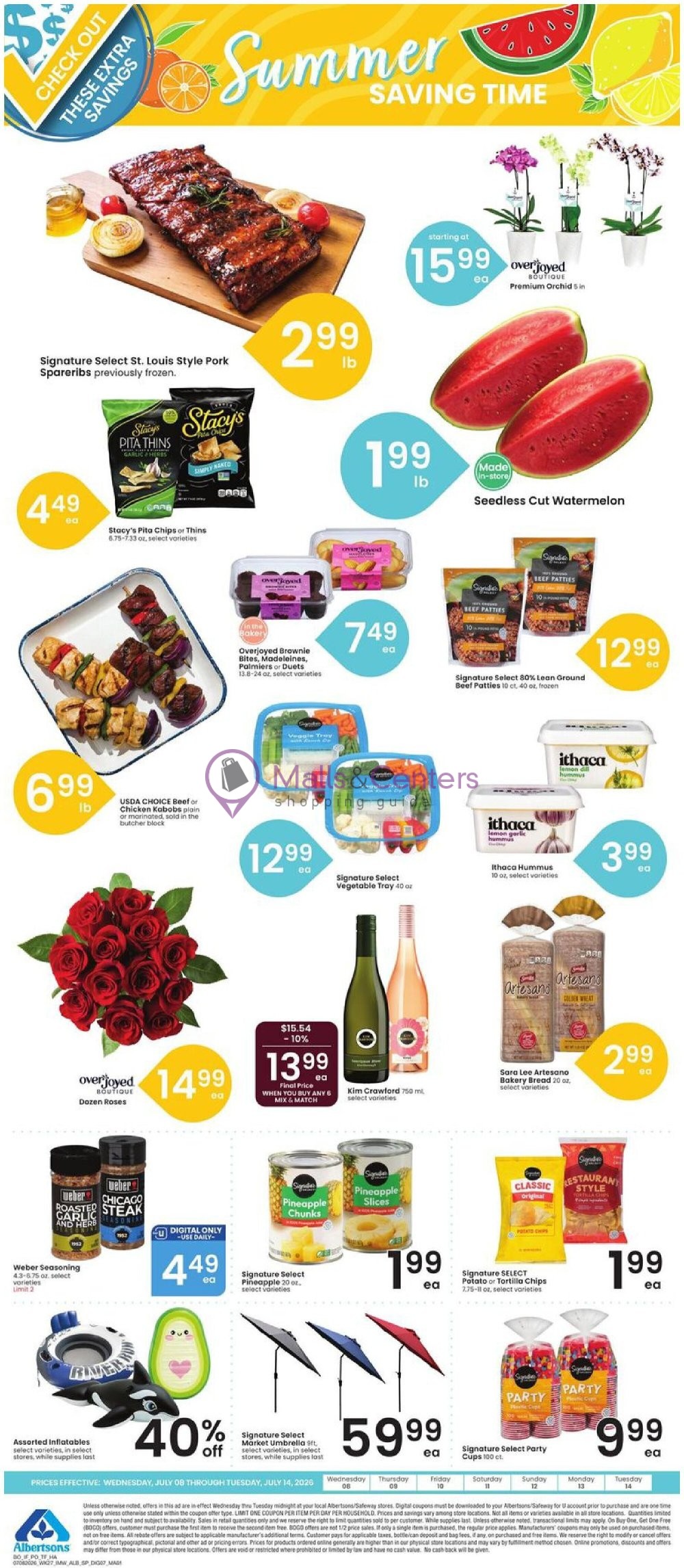Weekly ad for Albertsons valid: 07/08/2026 - 07/14/2026, page 8