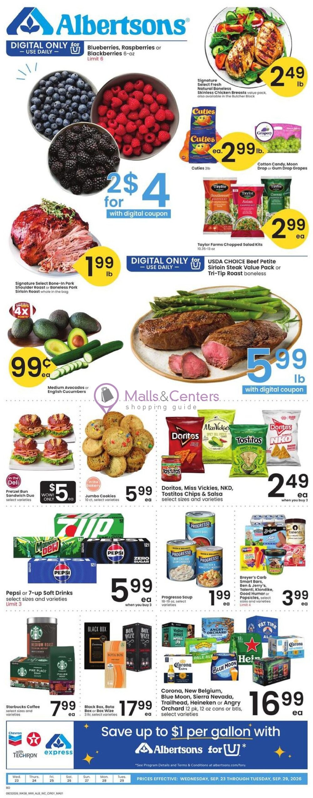 Weekly ad for Albertsons valid: 09/23/2026 - 09/29/2026, page 1