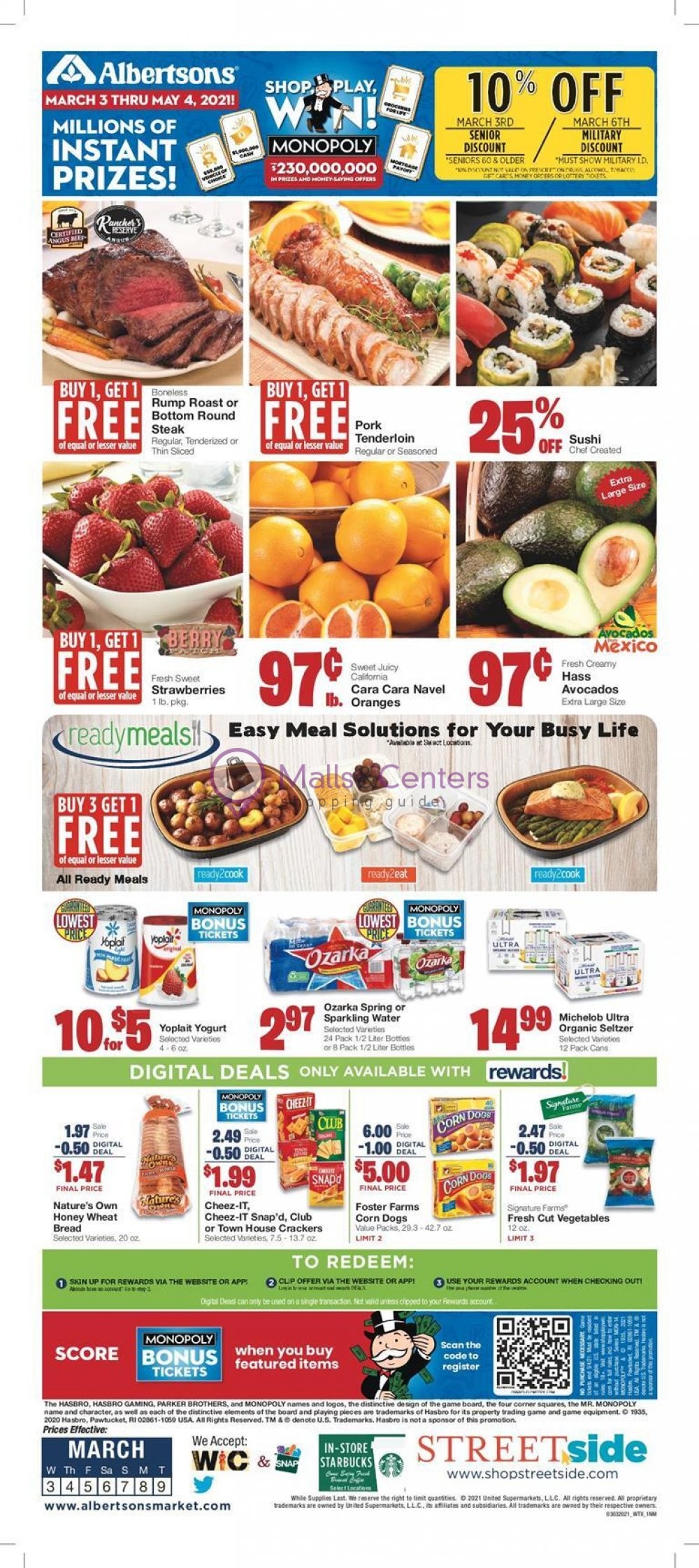 Albertsons Weekly ad valid from 03/03/2021 to 03/09/2021 MallsCenters