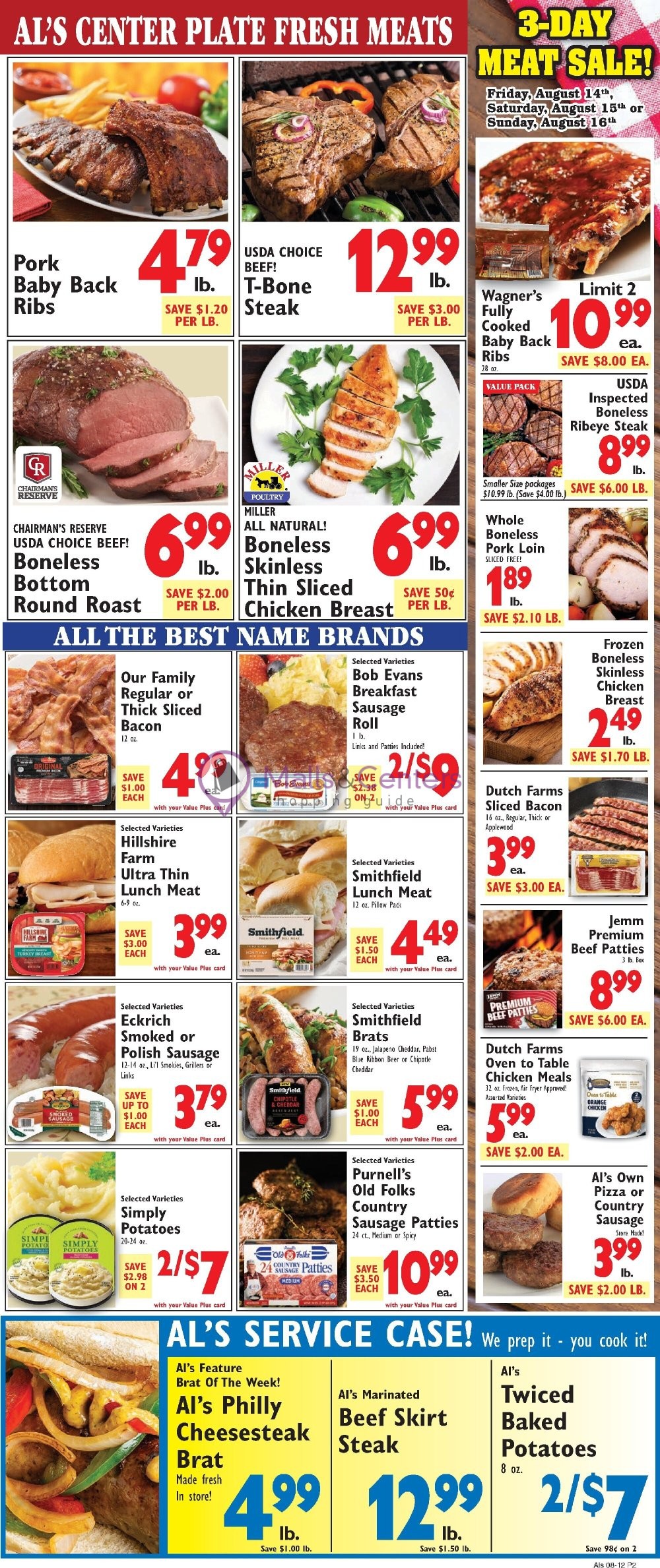 Weekly ad for Al's Supermarket valid: 08/12/2026 - 08/18/2026, page 2