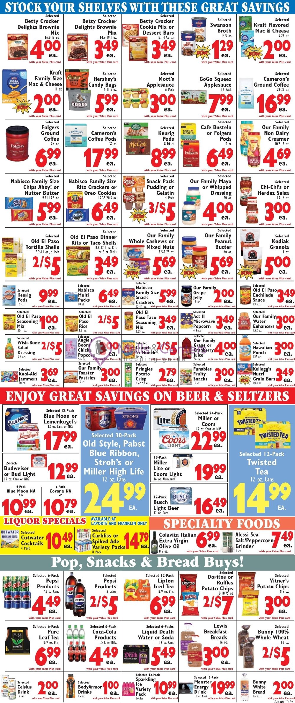 Weekly ad for Al's Supermarket valid: 08/19/2026 - 08/25/2026, page 4