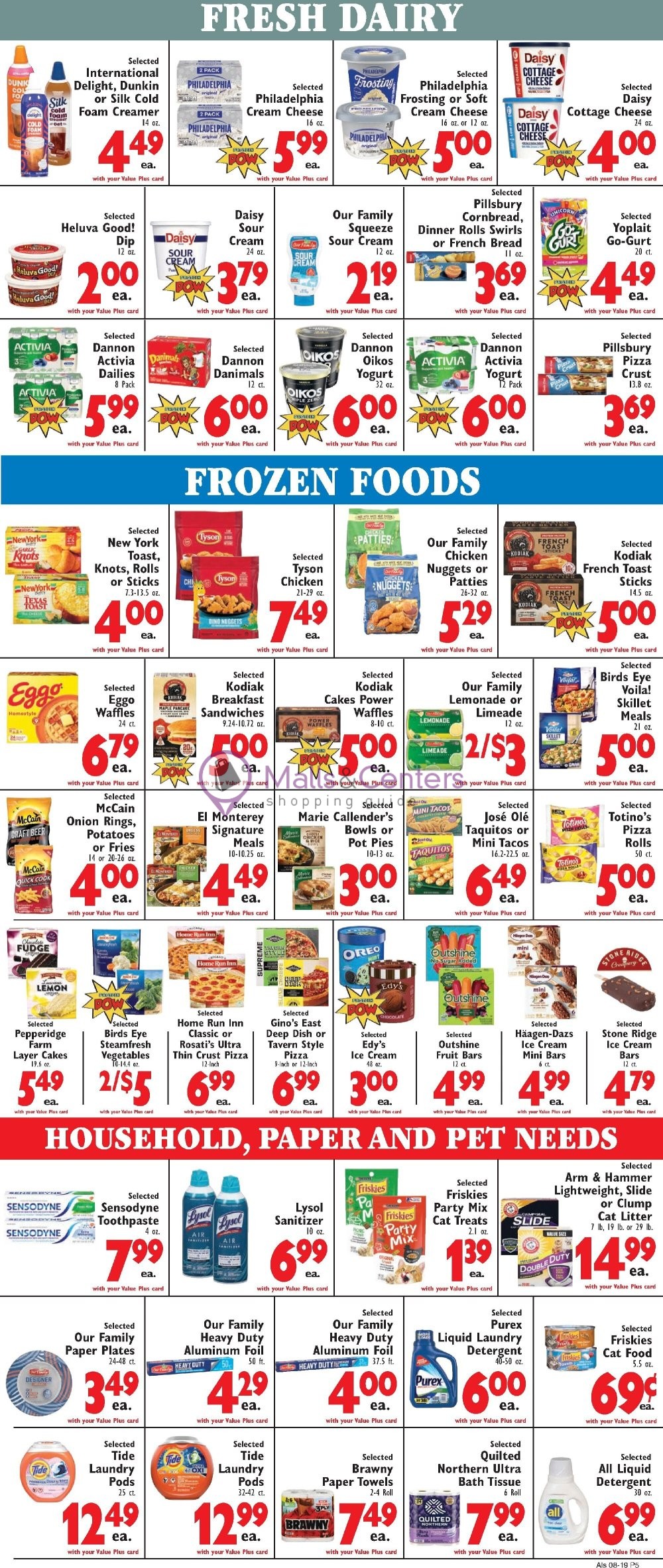 Weekly ad for Al's Supermarket valid: 08/19/2026 - 08/25/2026, page 5
