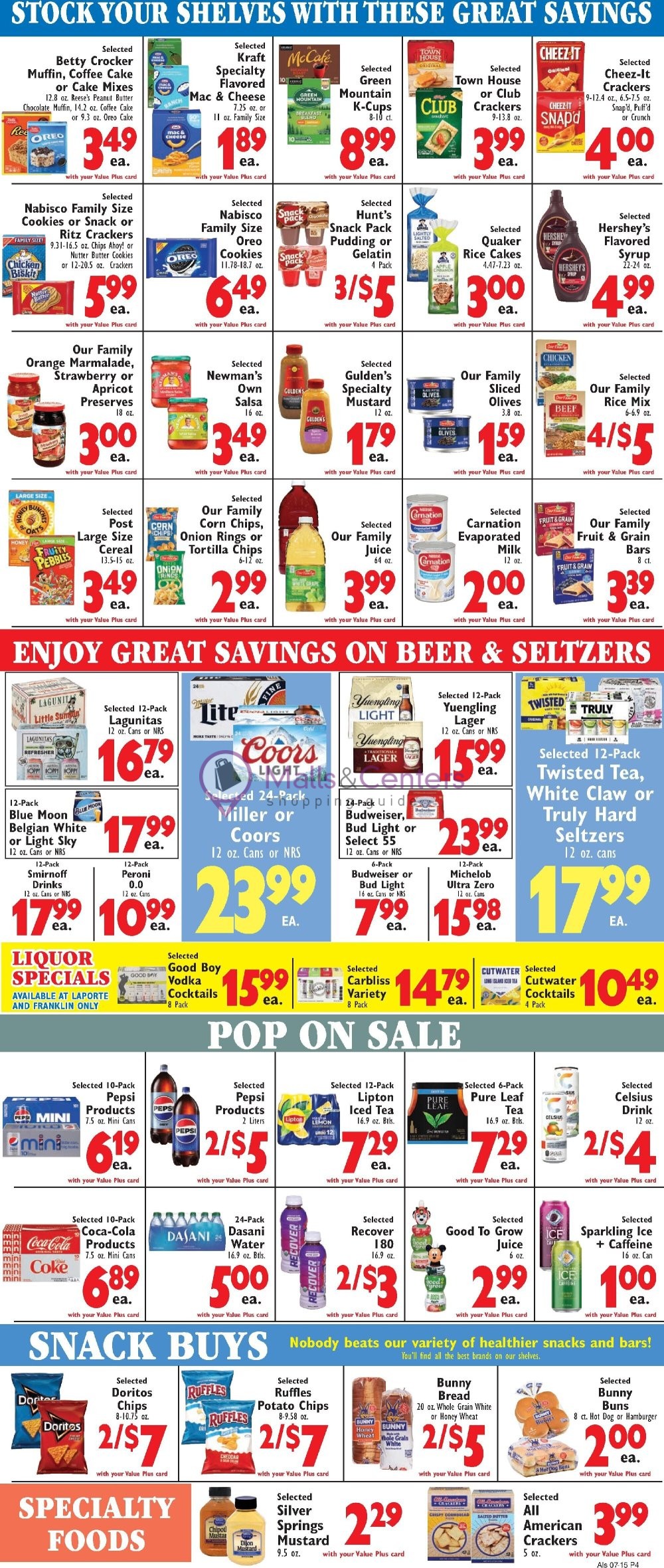 Weekly ad for Al's Supermarket valid: 07/15/2026 - 07/21/2026, page 4