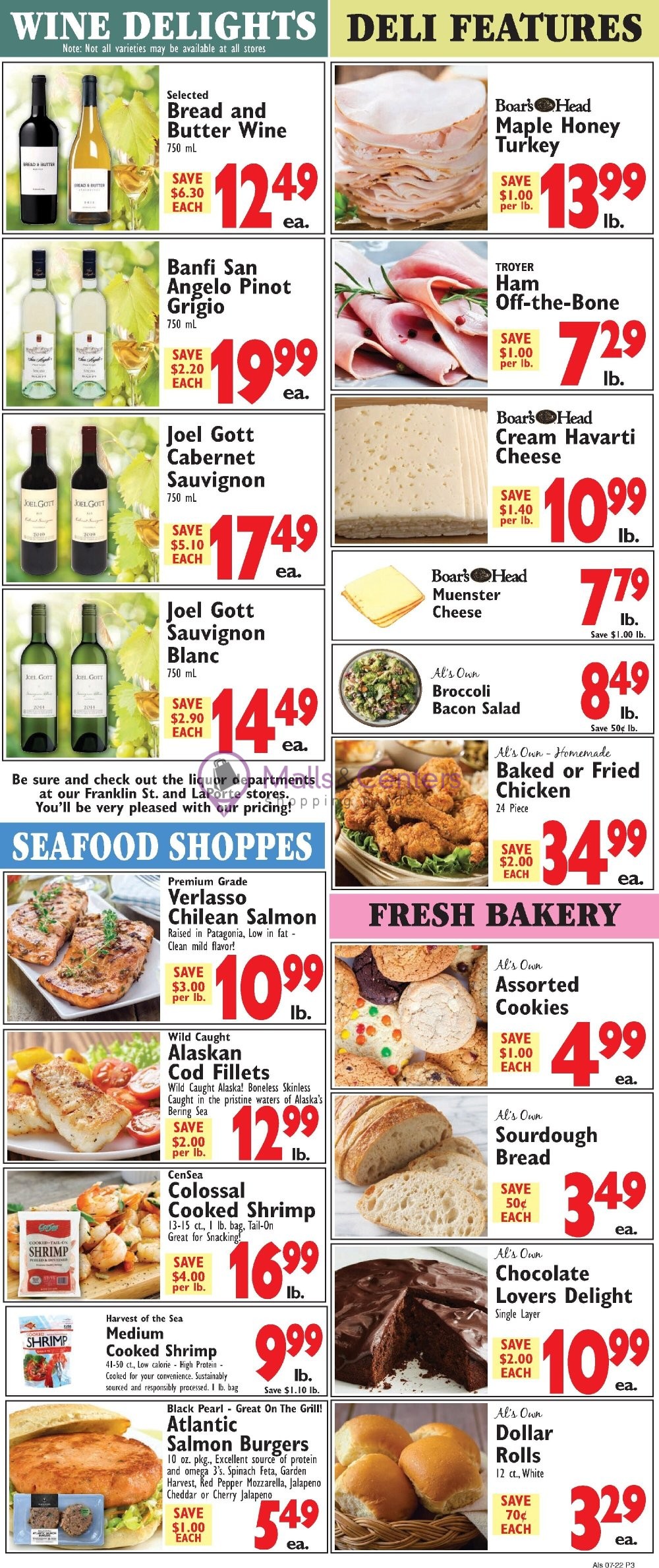 Weekly ad for Al's Supermarket valid: 07/22/2026 - 07/28/2026, page 3