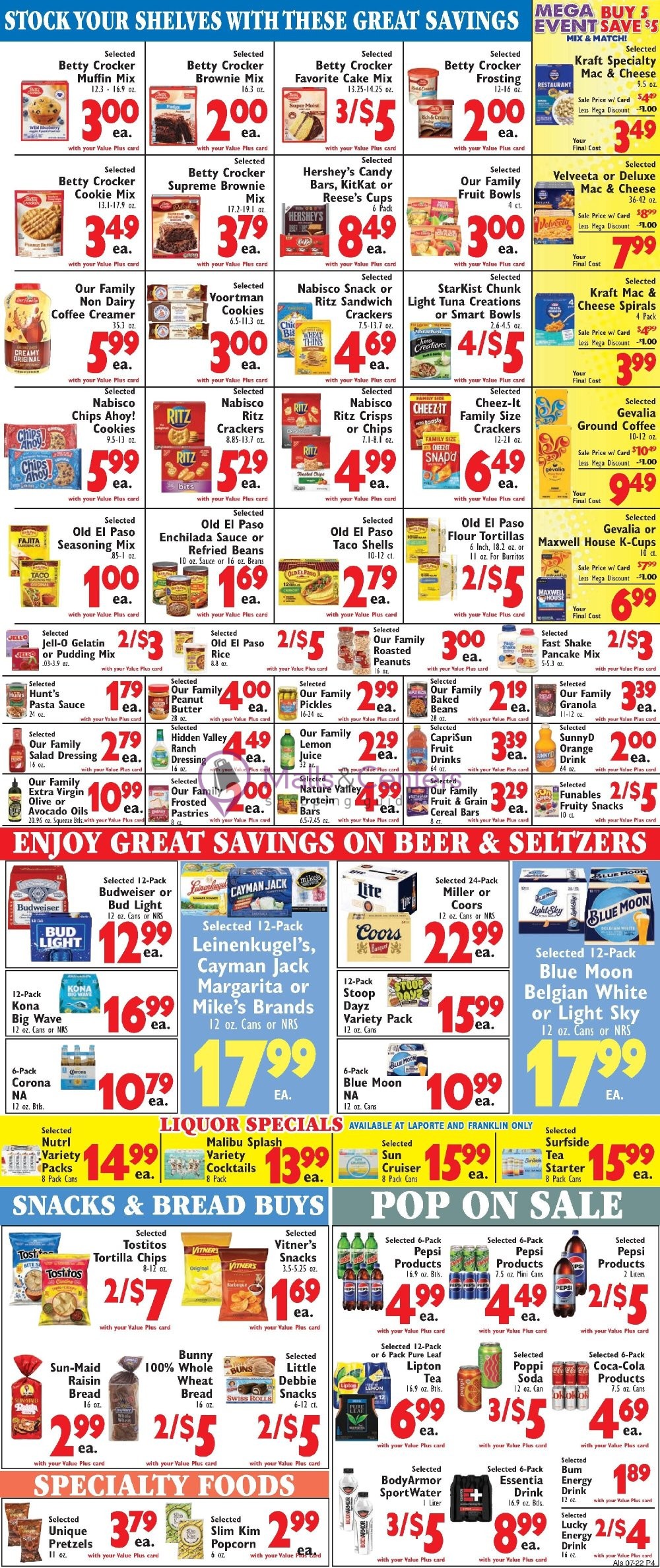Weekly ad for Al's Supermarket valid: 07/22/2026 - 07/28/2026, page 4