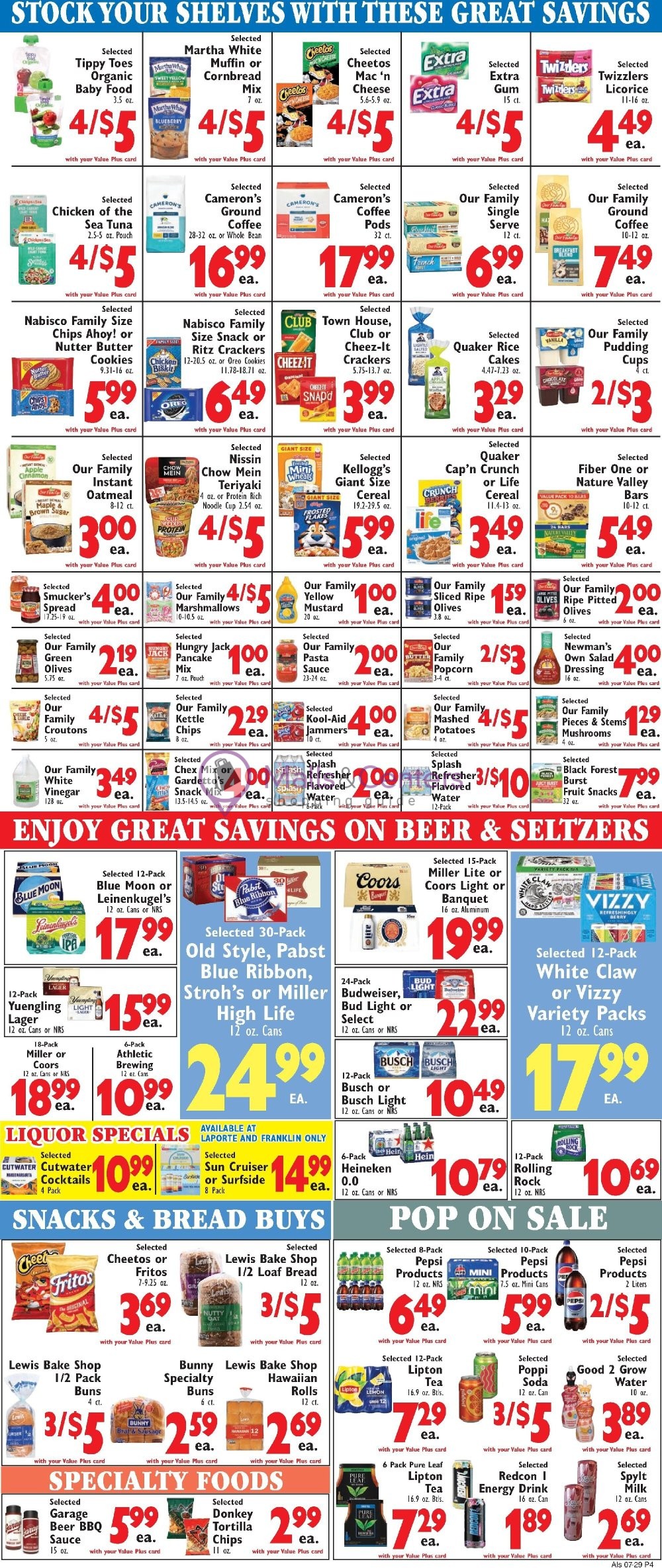 Weekly ad for Al's Supermarket valid: 07/29/2026 - 08/04/2026, page 4