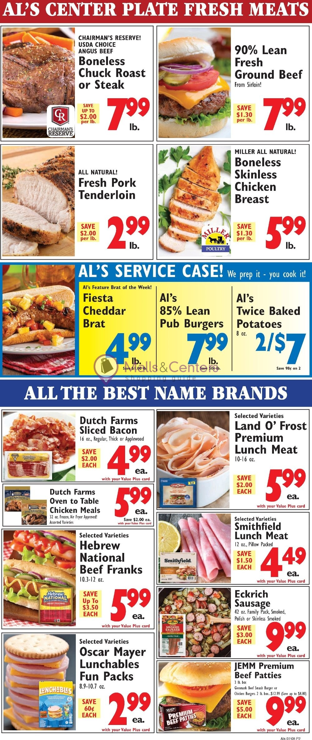 Weekly ad for Al's Supermarket valid: 07/08/2026 - 07/14/2026, page 2