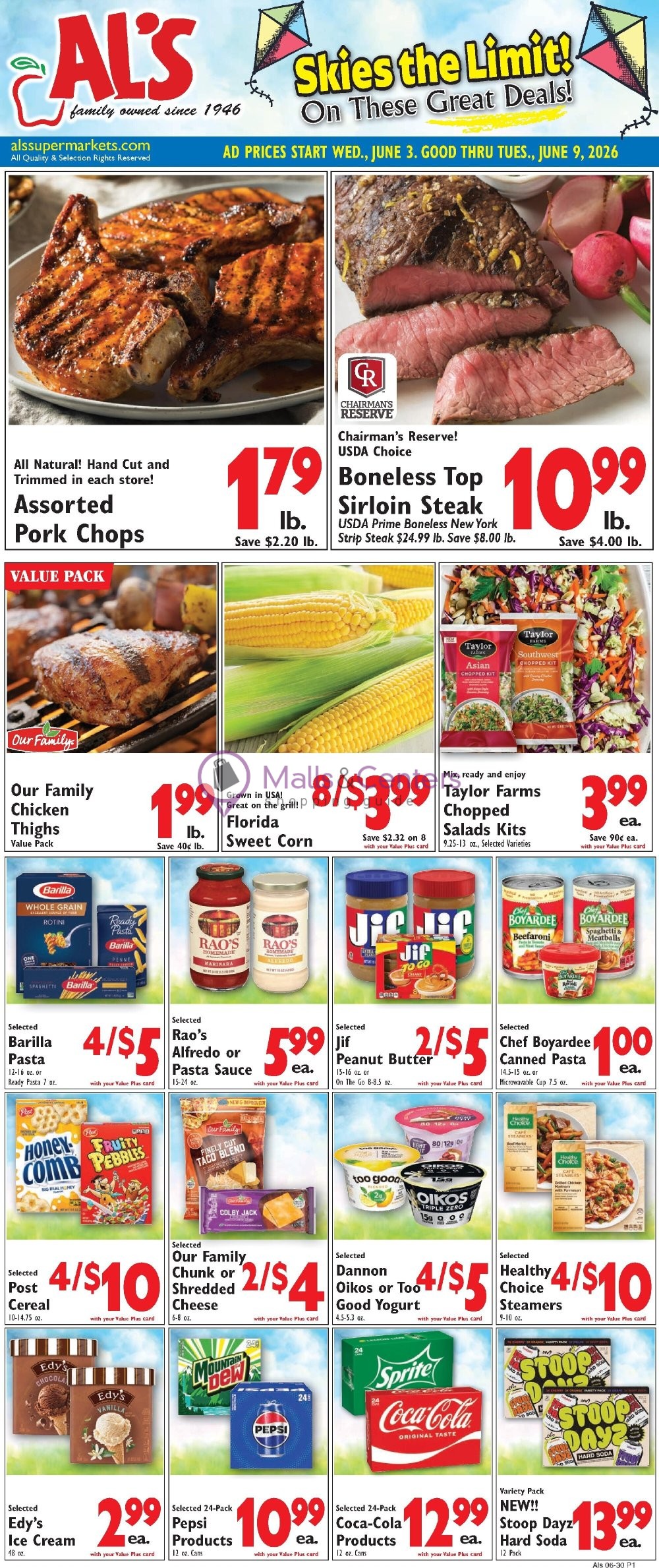 Weekly ad for Al's Supermarket valid: 06/03/2026 - 06/09/2026, page 1