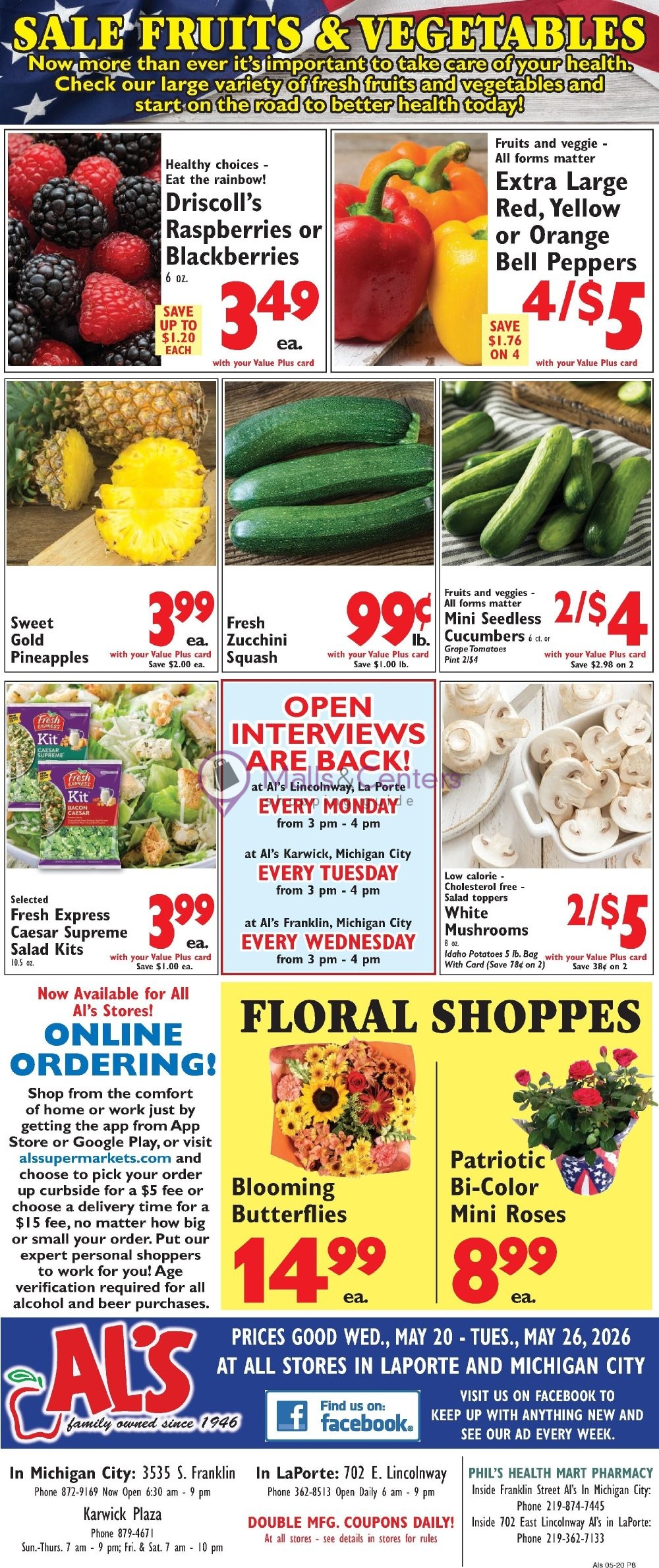 Weekly ad for Al's Supermarket valid: 05/20/2026 - 05/26/2026, page 8