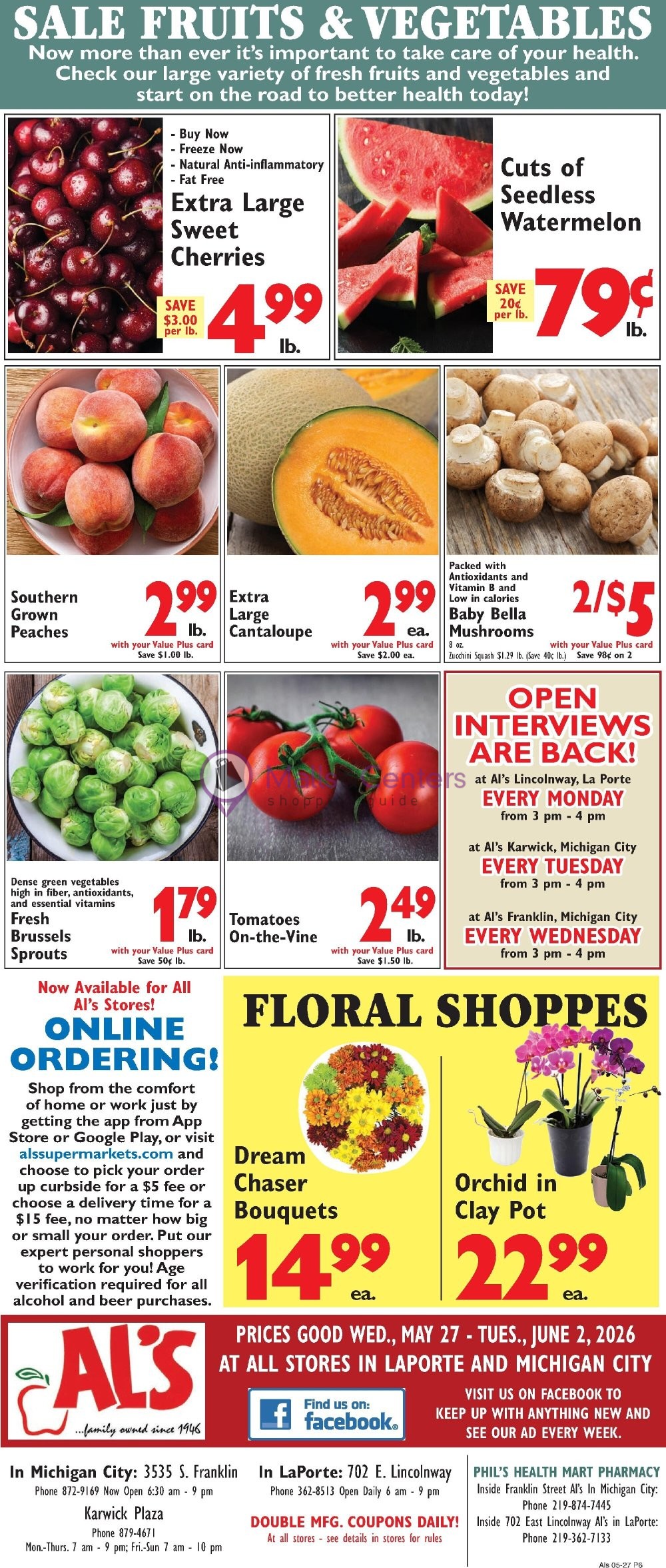 Weekly ad for Al's Supermarket valid: 05/27/2026 - 06/02/2026, page 6