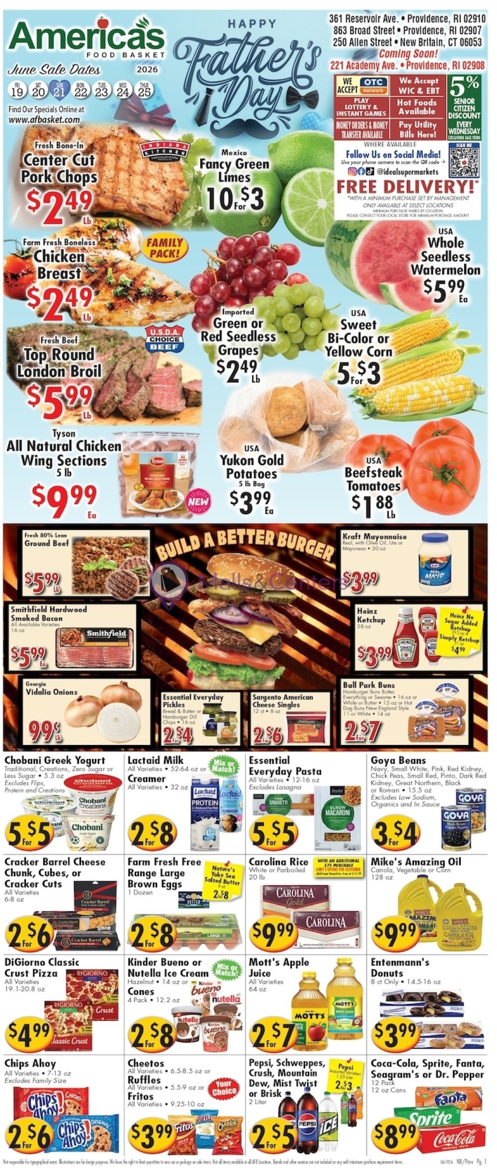 Weekly ad for America's Food Basket valid: 06/19/2026 - 06/26/2026, page 1