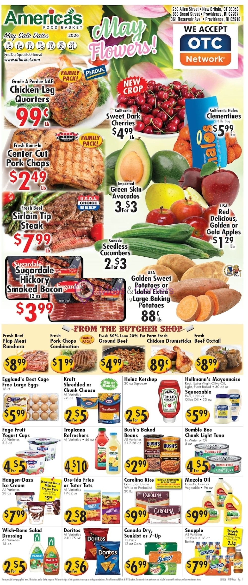 Weekly ad for America's Food Basket valid: 05/01/2026 - 05/31/2026, page 1