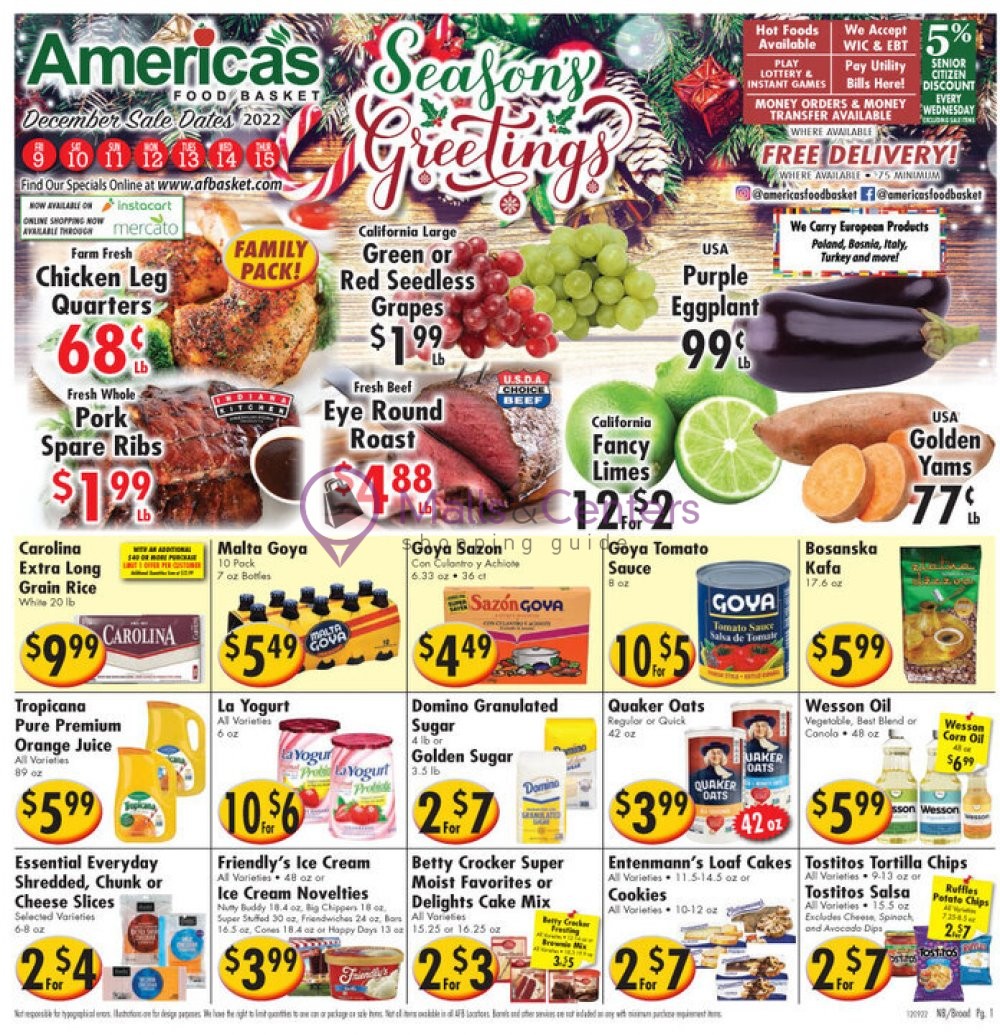 America s Food Basket Weekly Ad Valid From 12 09 2022 To 12 15 2022 