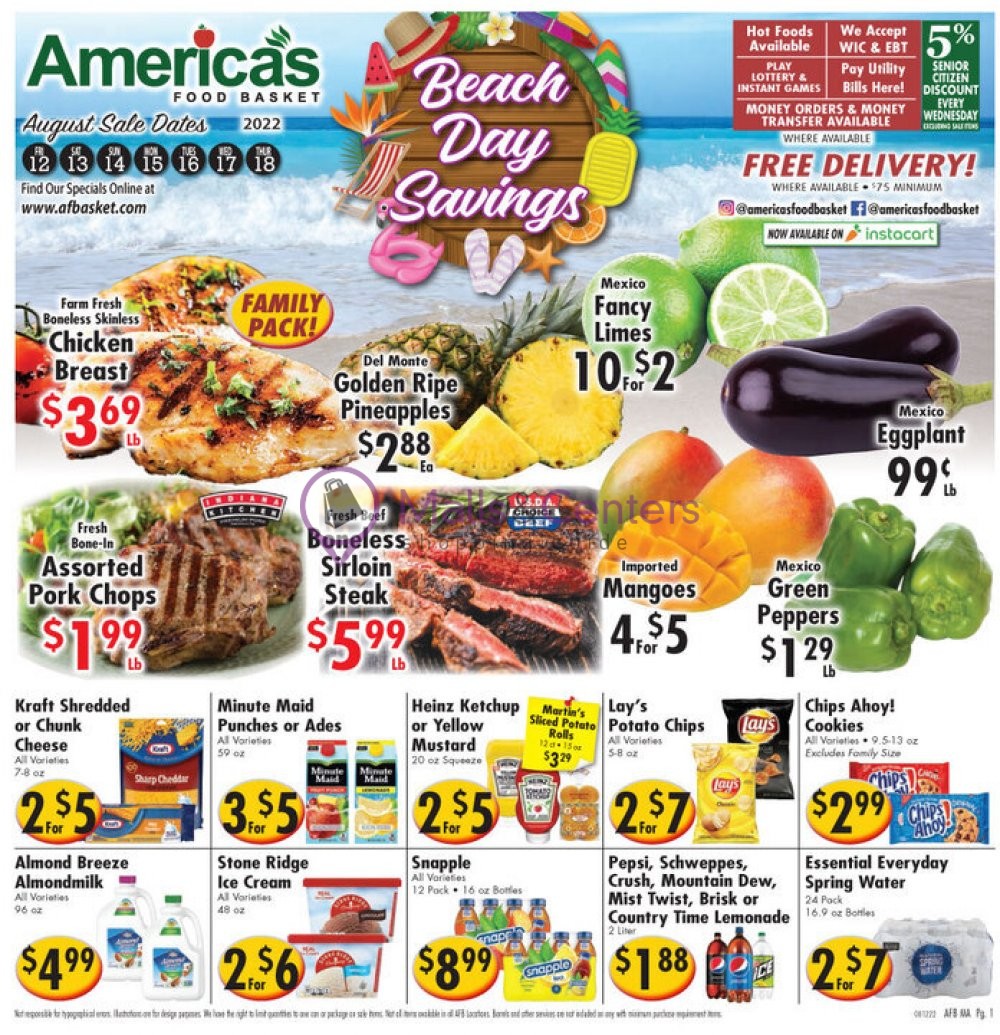America s Food Basket Weekly Ad Valid From 08 12 2022 To 08 18 2022 