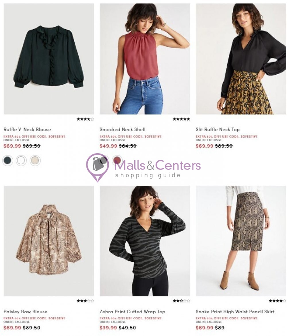 Ann Taylor Weekly ad valid from 11/20/2020 to 11/26/2020 MallsCenters