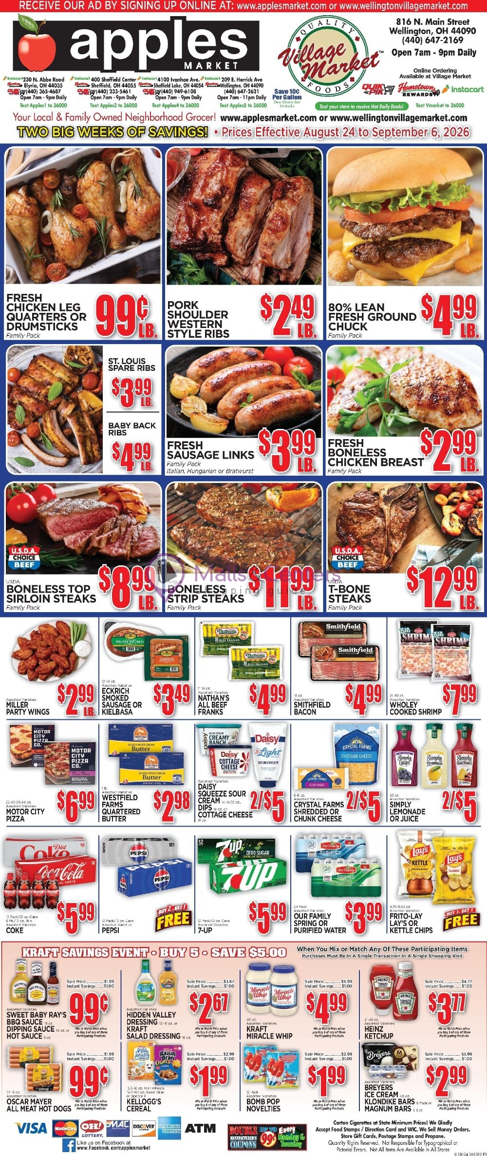Weekly ad for Apples Market valid: 08/24/2026 - 09/06/2026, page 1
