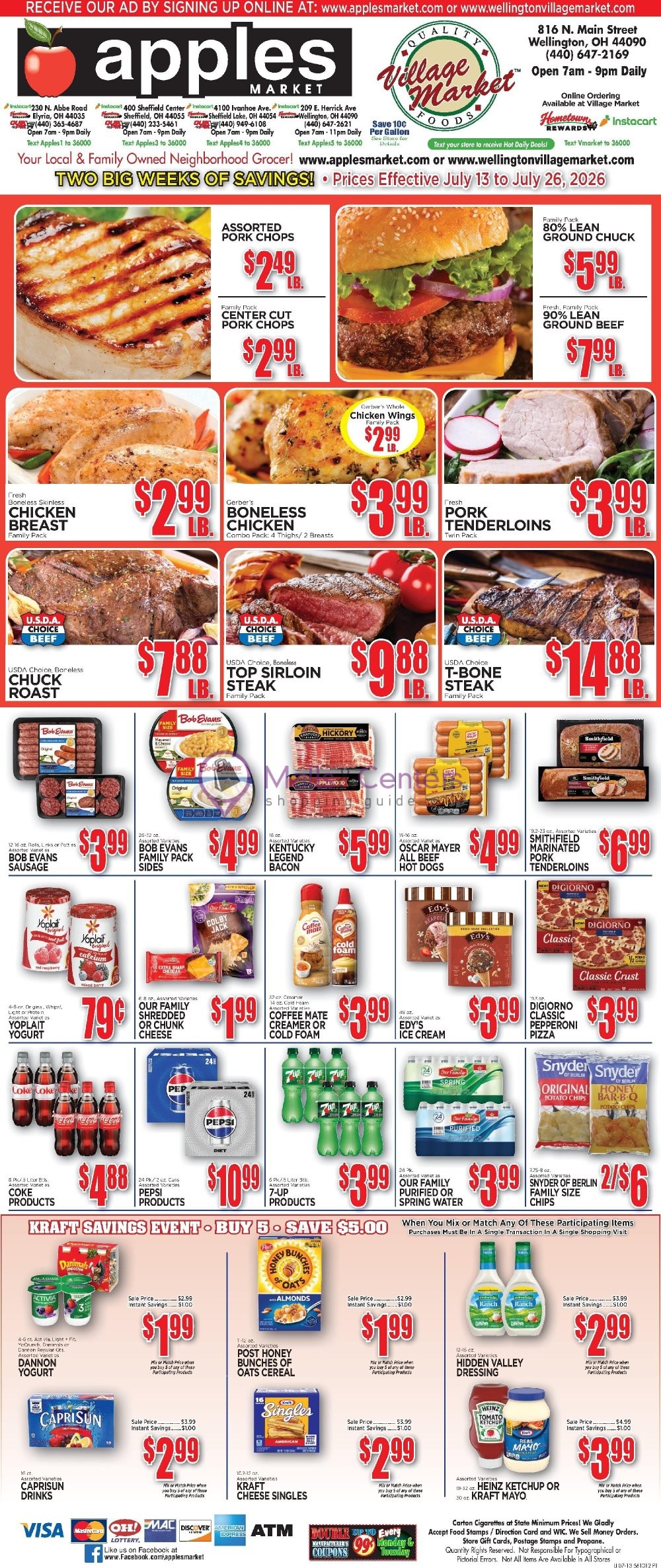Weekly ad for Apples Market valid: 07/13/2026 - 07/26/2026, page 1