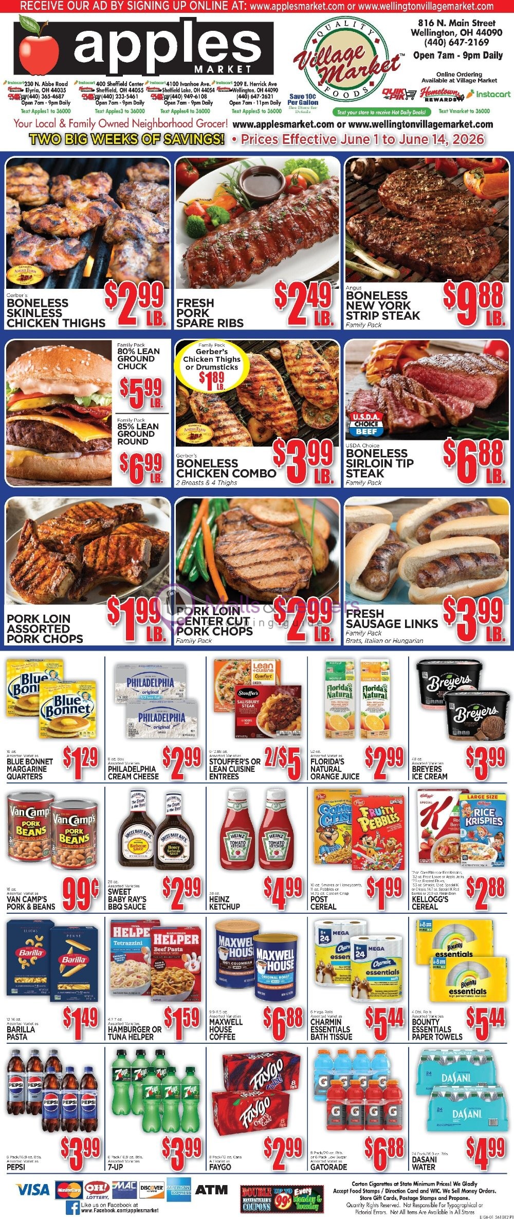 Weekly ad for Apples Market valid: 06/01/2026 - 06/14/2026, page 1