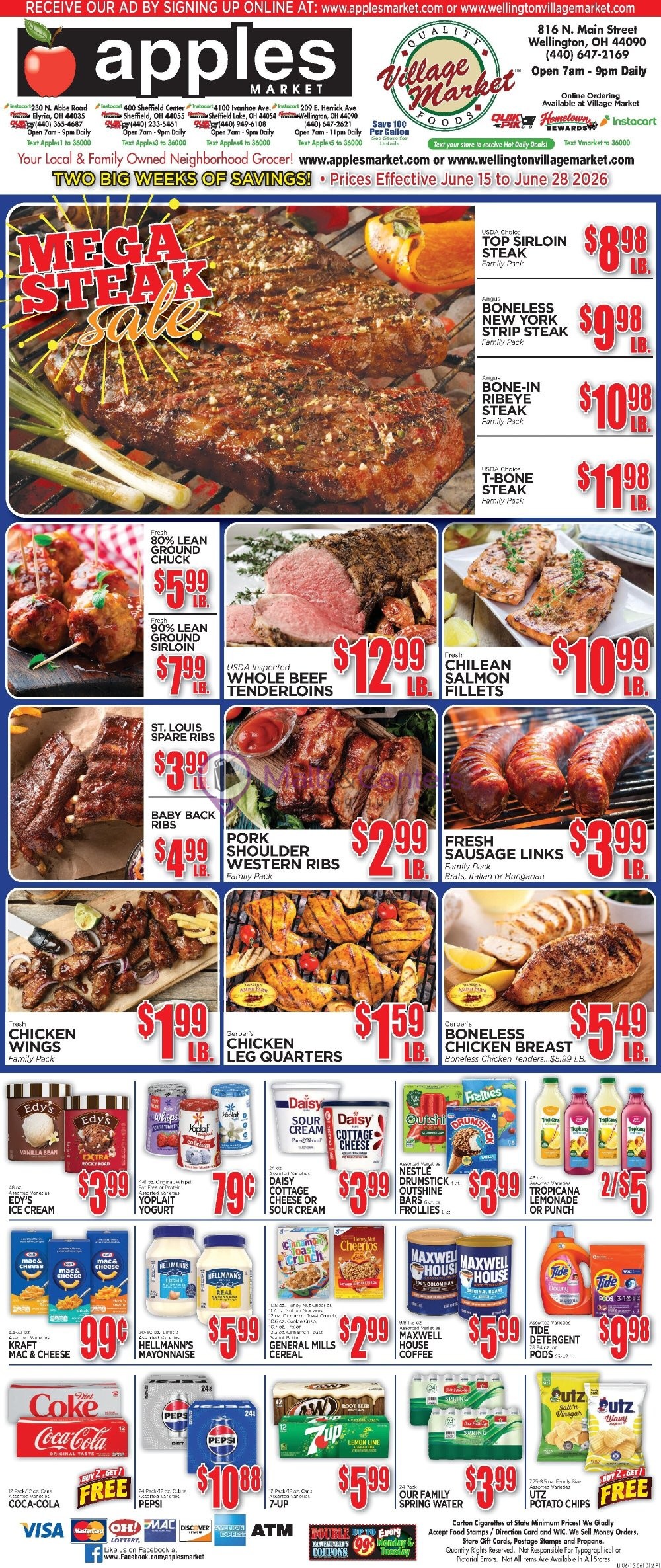 Weekly ad for Apples Market valid: 06/15/2026 - 06/28/2026, page 1
