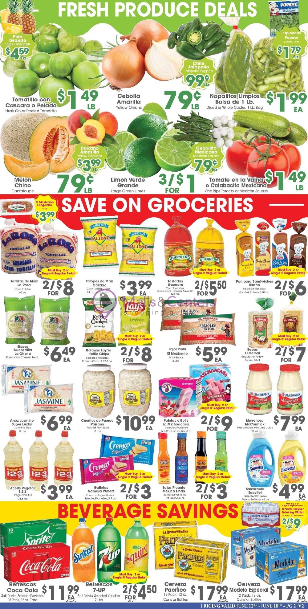 Weekly ad for Arteaga's Food Center valid: 06/12/2024 - 06/18/2024, page 2