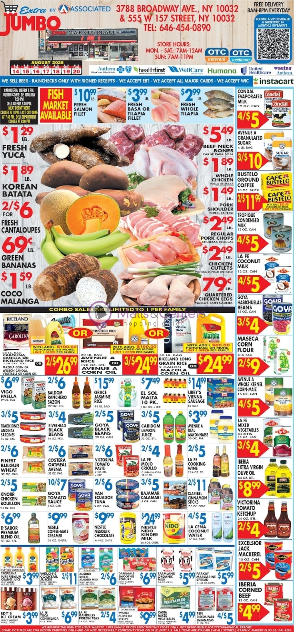 Weekly ad for Associated Supermarkets valid: 08/14/2026 - 08/20/2026, page 1