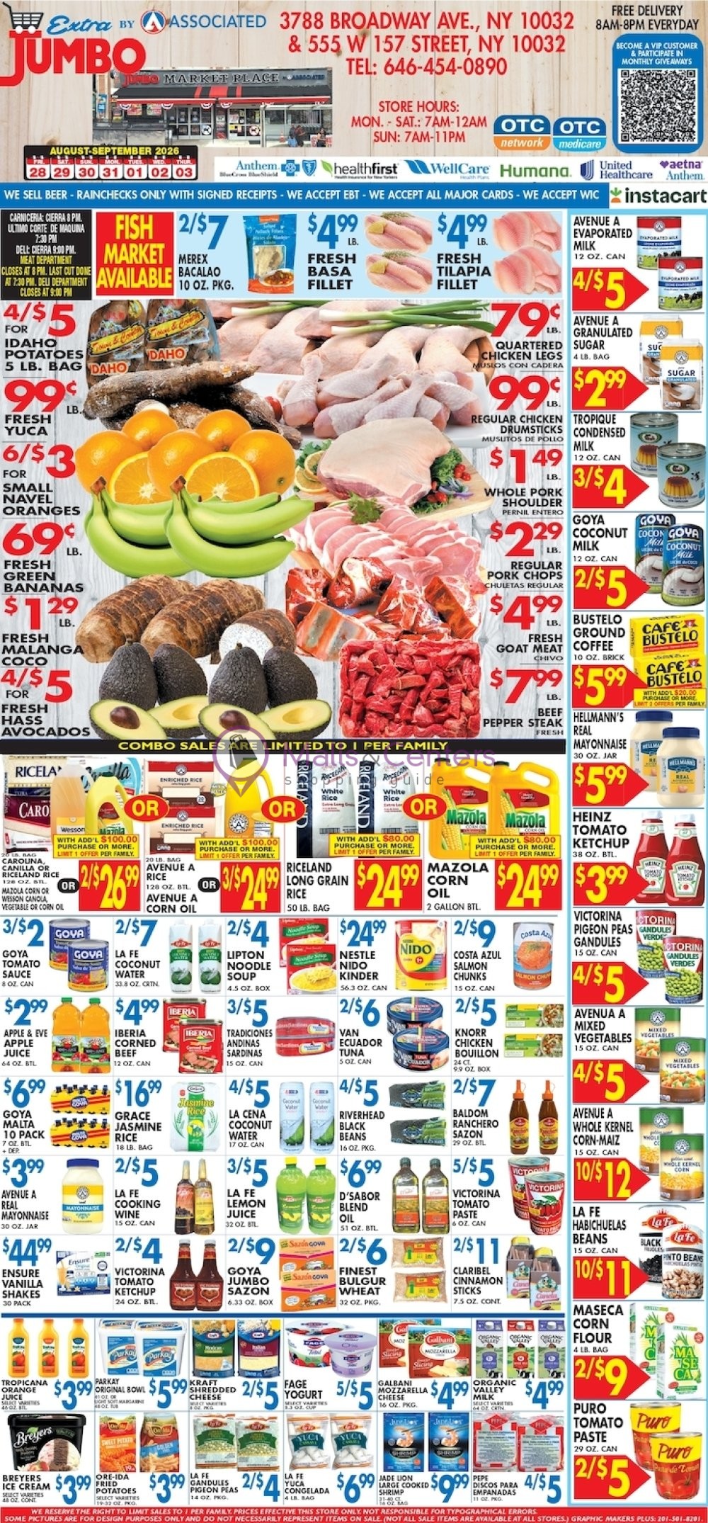 Weekly ad for Associated Supermarkets valid: 08/28/2026 - 09/03/2026, page 1