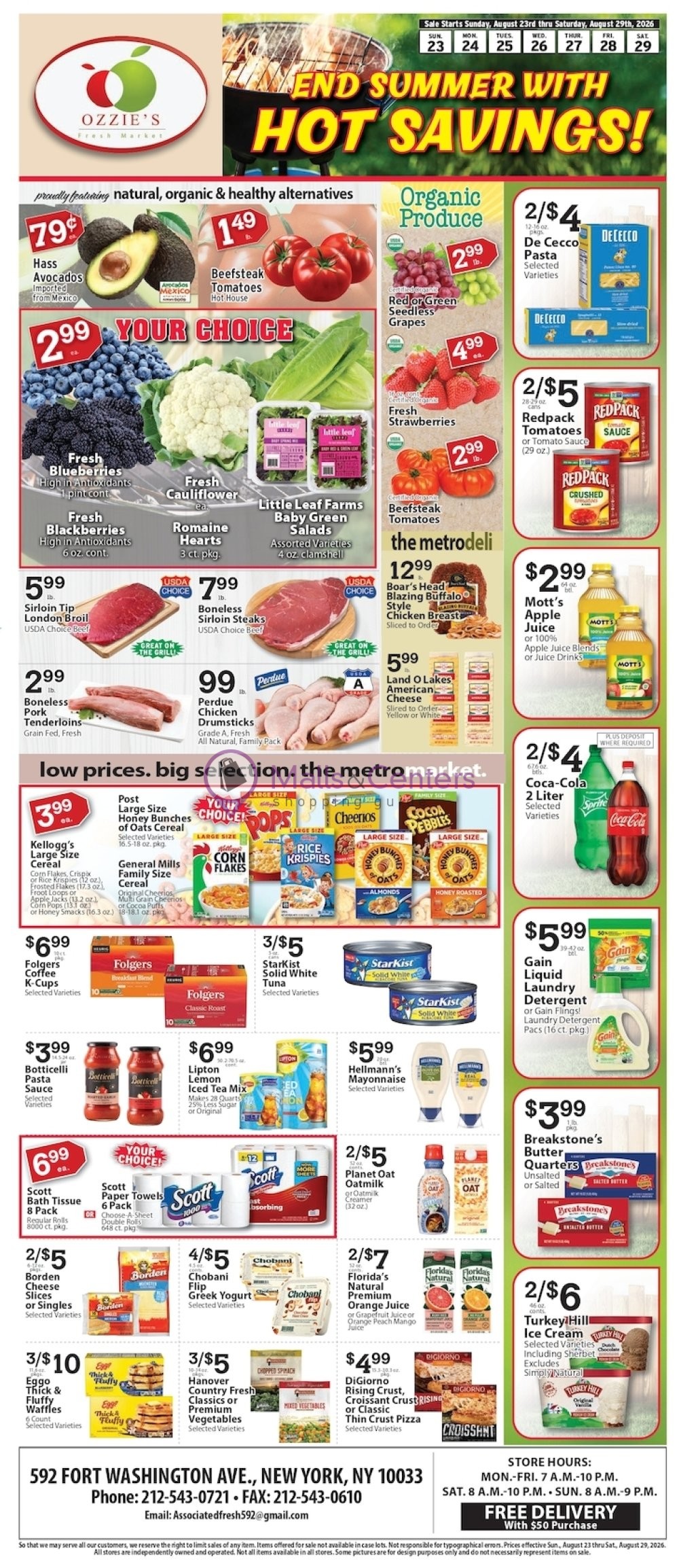 Weekly ad for Associated Supermarkets valid: 08/29/2026 - 09/04/2026, page 1