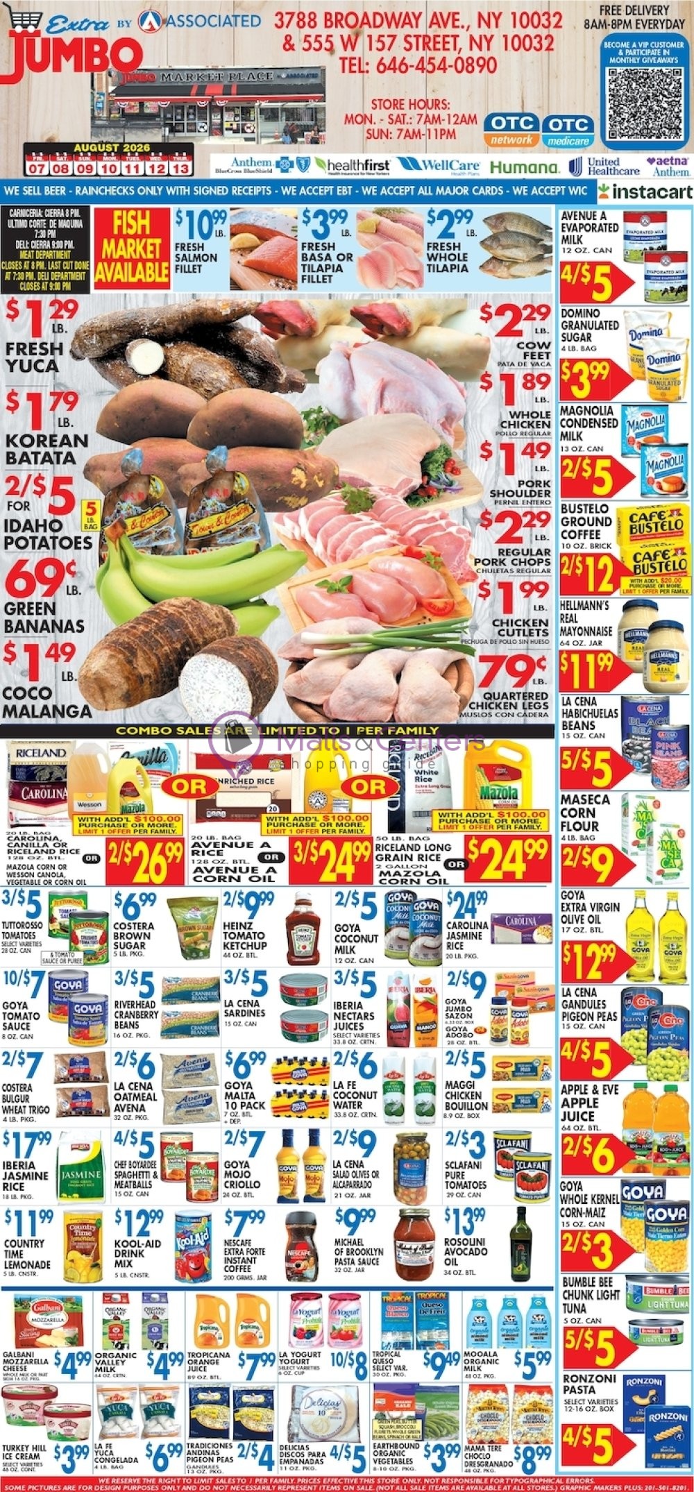 Weekly ad for Associated Supermarkets valid: 08/07/2026 - 08/13/2026, page 1