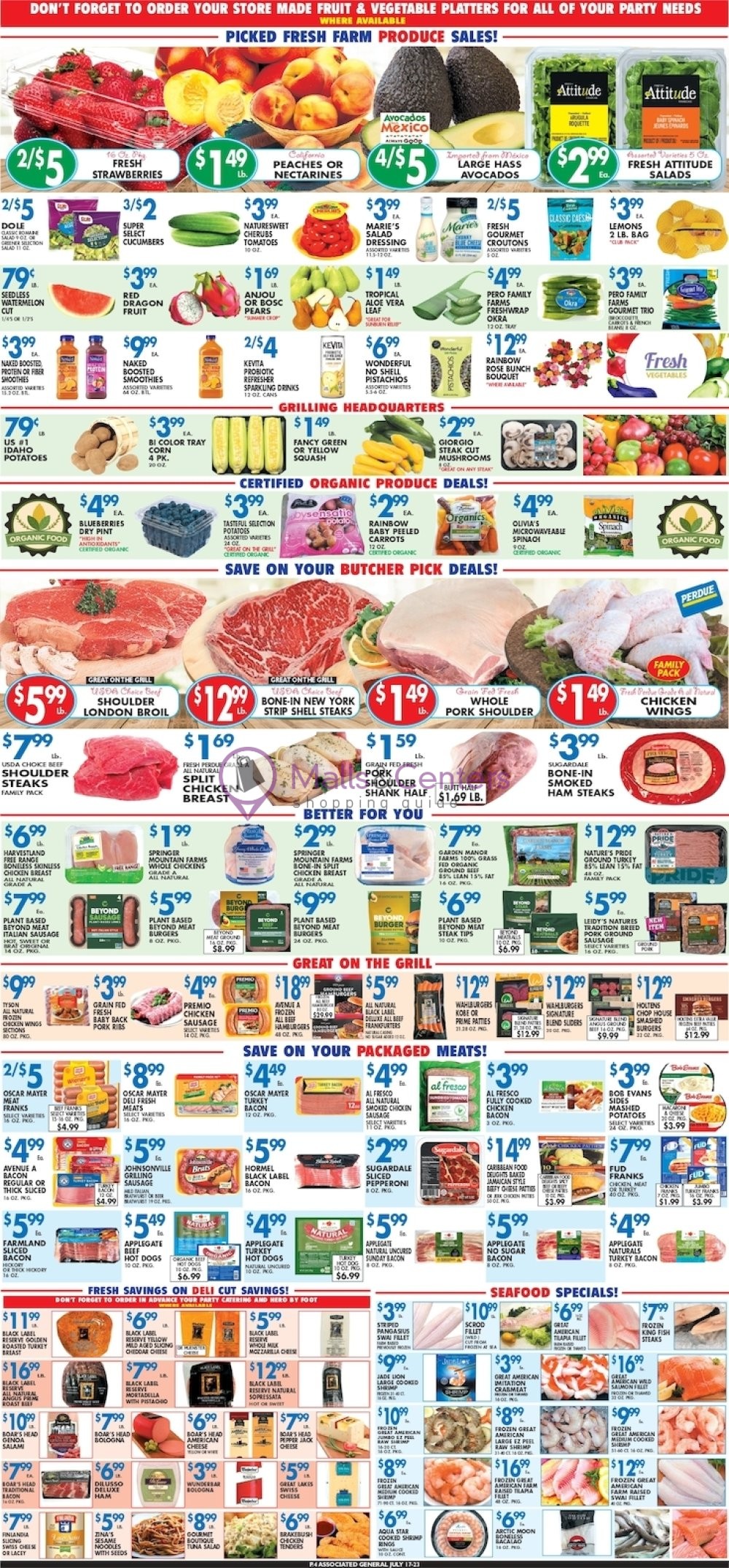Weekly ad for Associated Supermarkets valid: 07/17/2026 - 07/21/2026, page 4