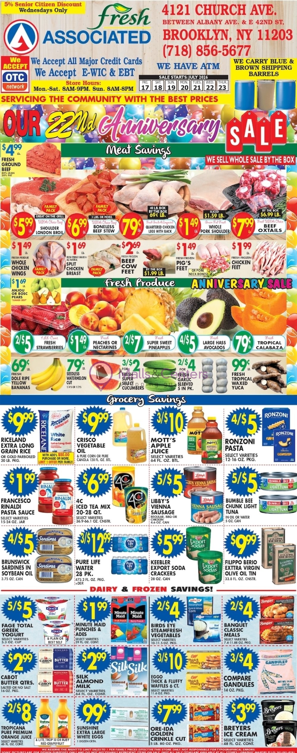 Weekly ad for Associated Supermarkets valid: 07/17/2026 - 07/23/2026, page 1
