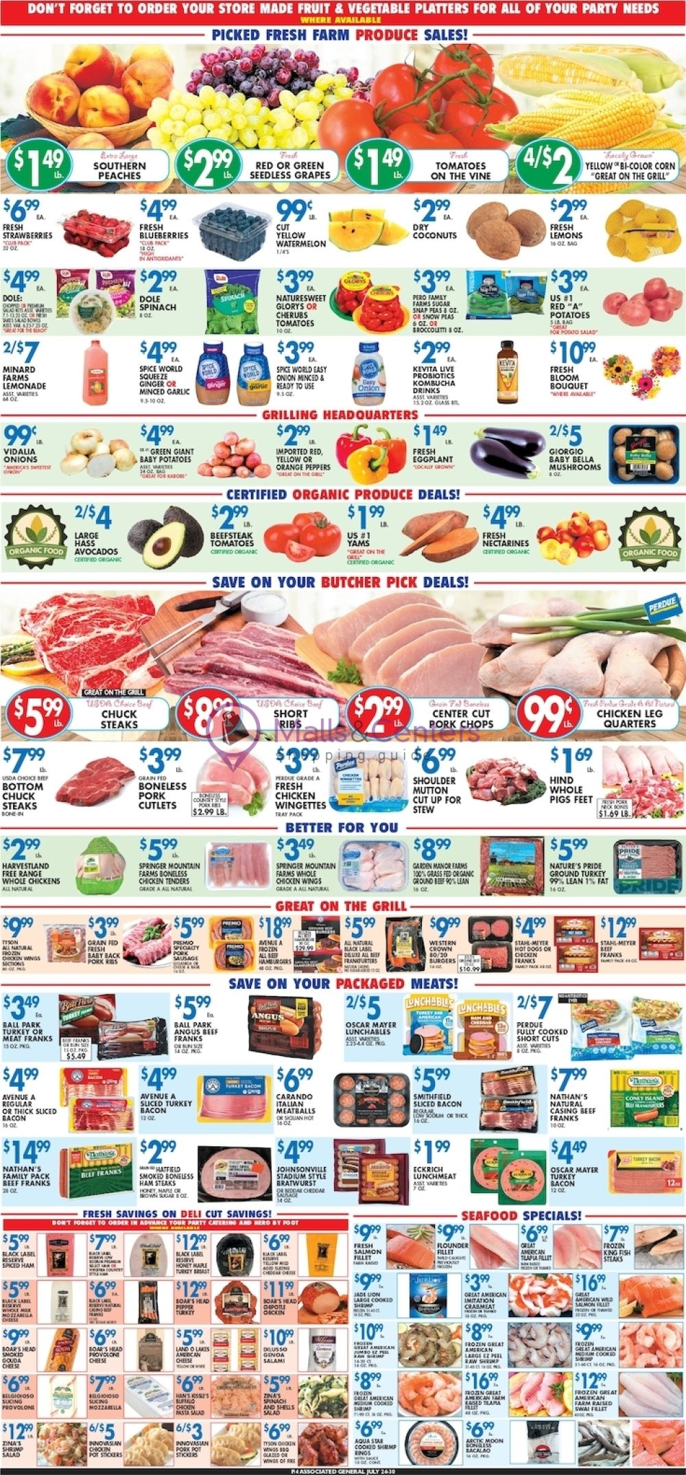 Weekly ad for Associated Supermarkets valid: 07/23/2026 - 07/29/2026, page 4