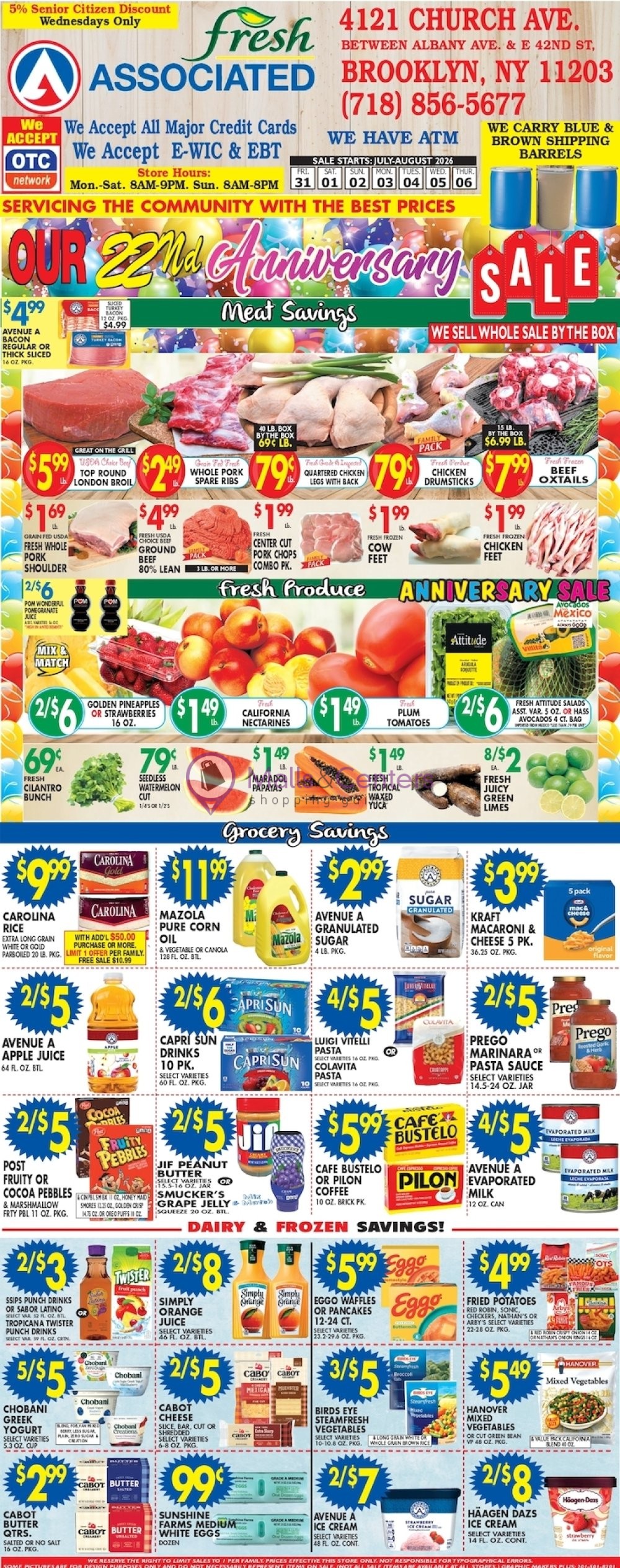 Weekly ad for Associated Supermarkets valid: 07/29/2026 - 08/05/2026, page 1