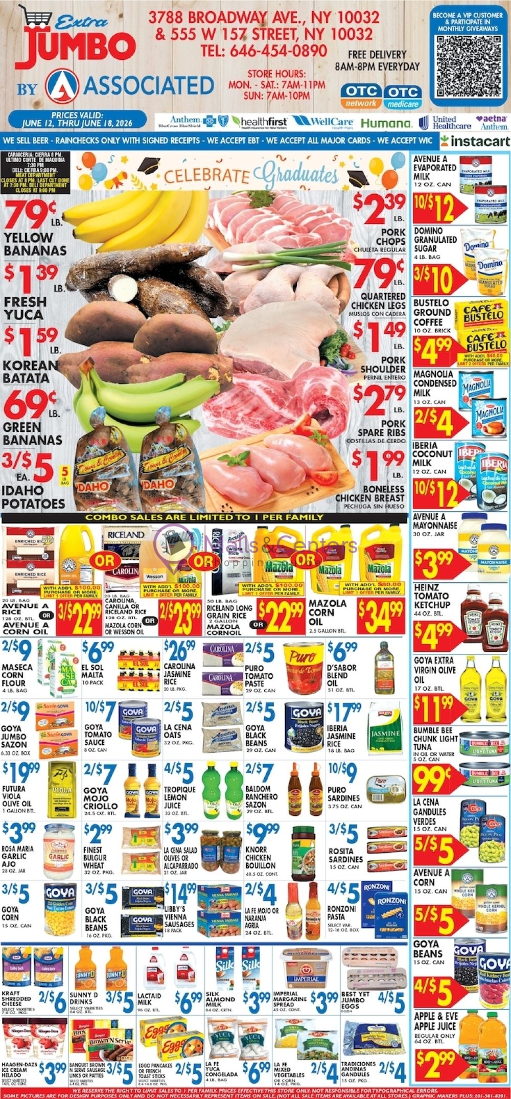 Weekly ad for Associated Supermarkets valid: 06/10/2026 - 06/16/2026, page 1