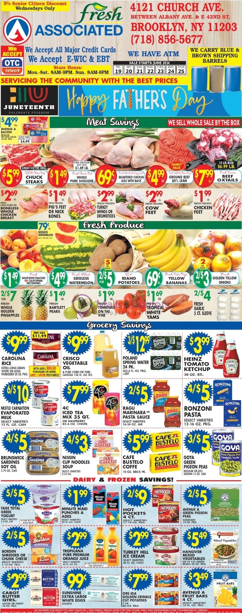 Weekly ad for Associated Supermarkets valid: 06/17/2026 - 06/24/2026, page 1