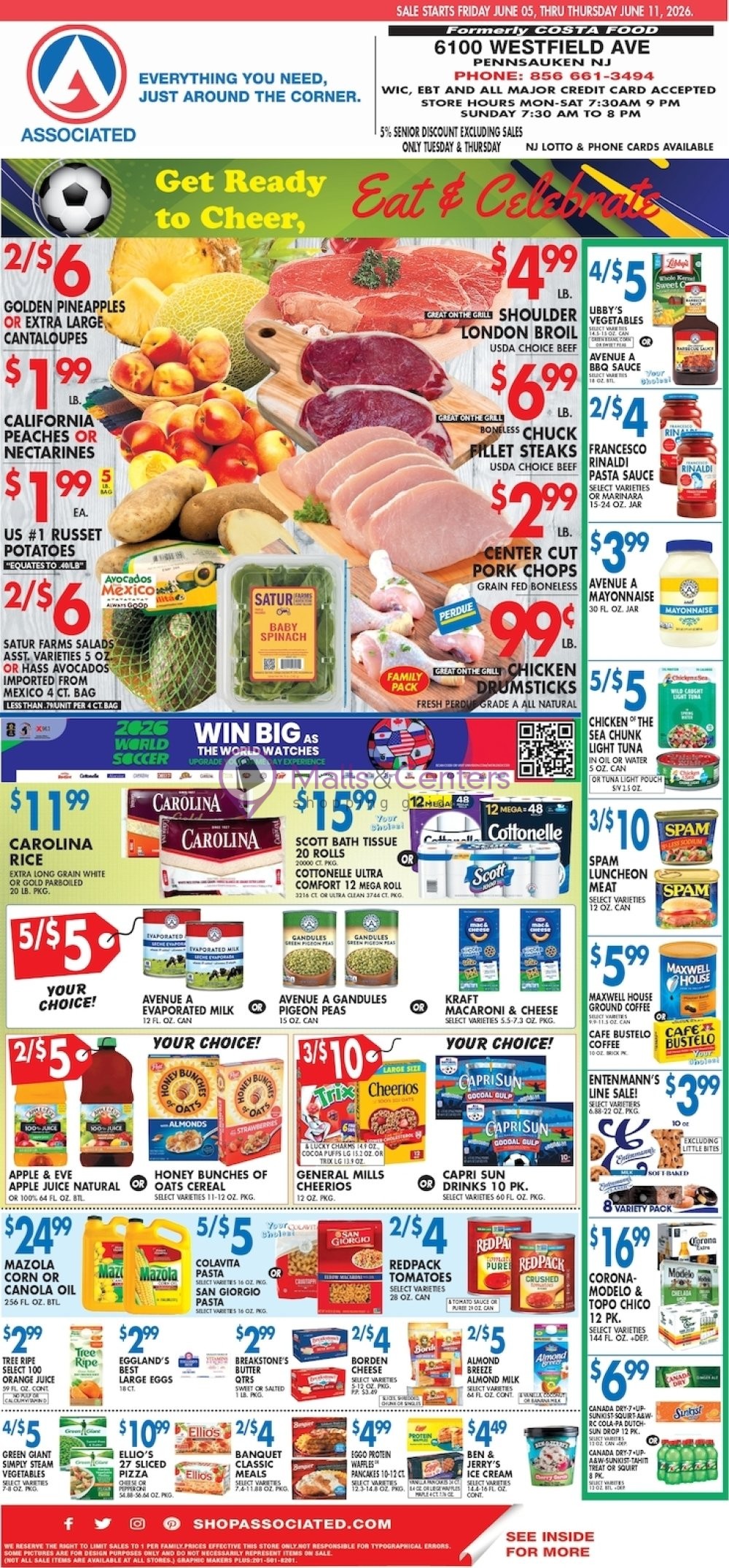 Weekly ad for Associated Supermarkets valid: 06/02/2026 - 06/08/2026, page 1