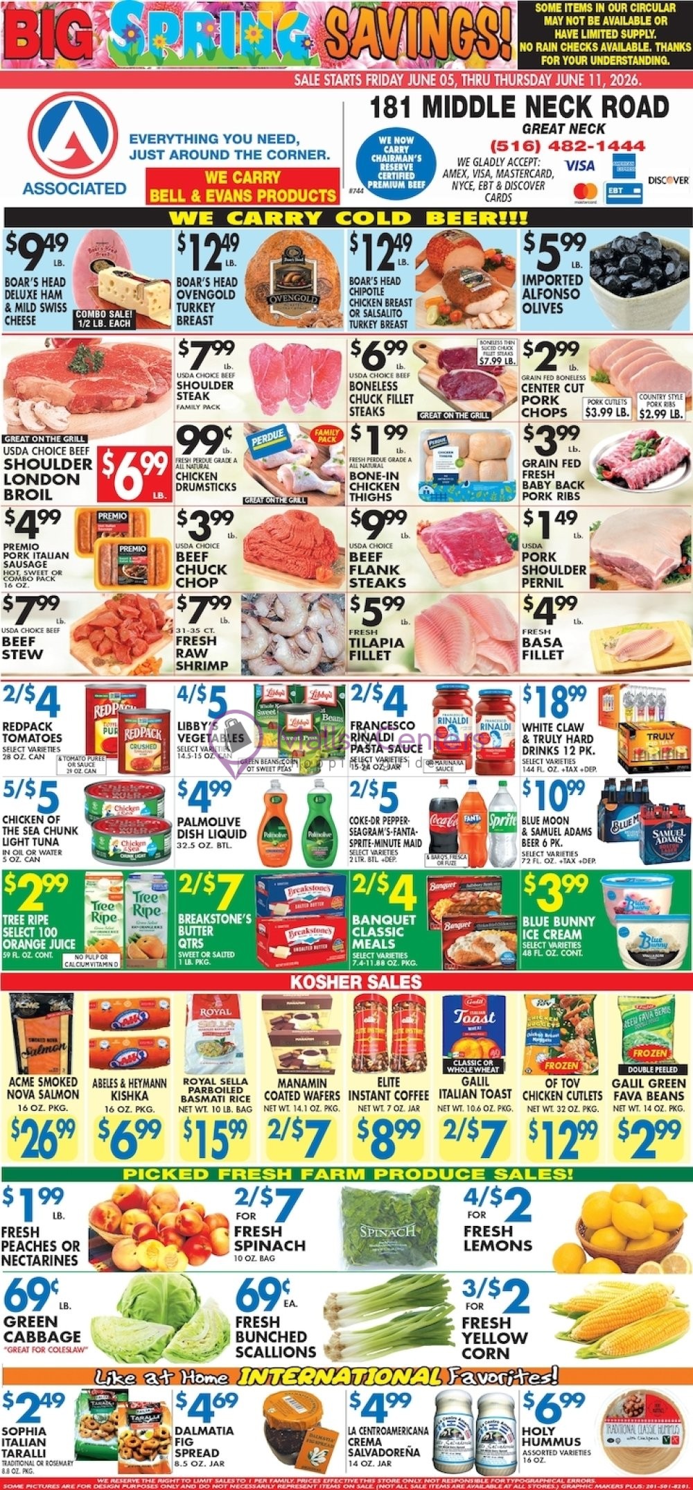 Weekly ad for Associated Supermarkets valid: 06/03/2026 - 06/09/2026, page 1