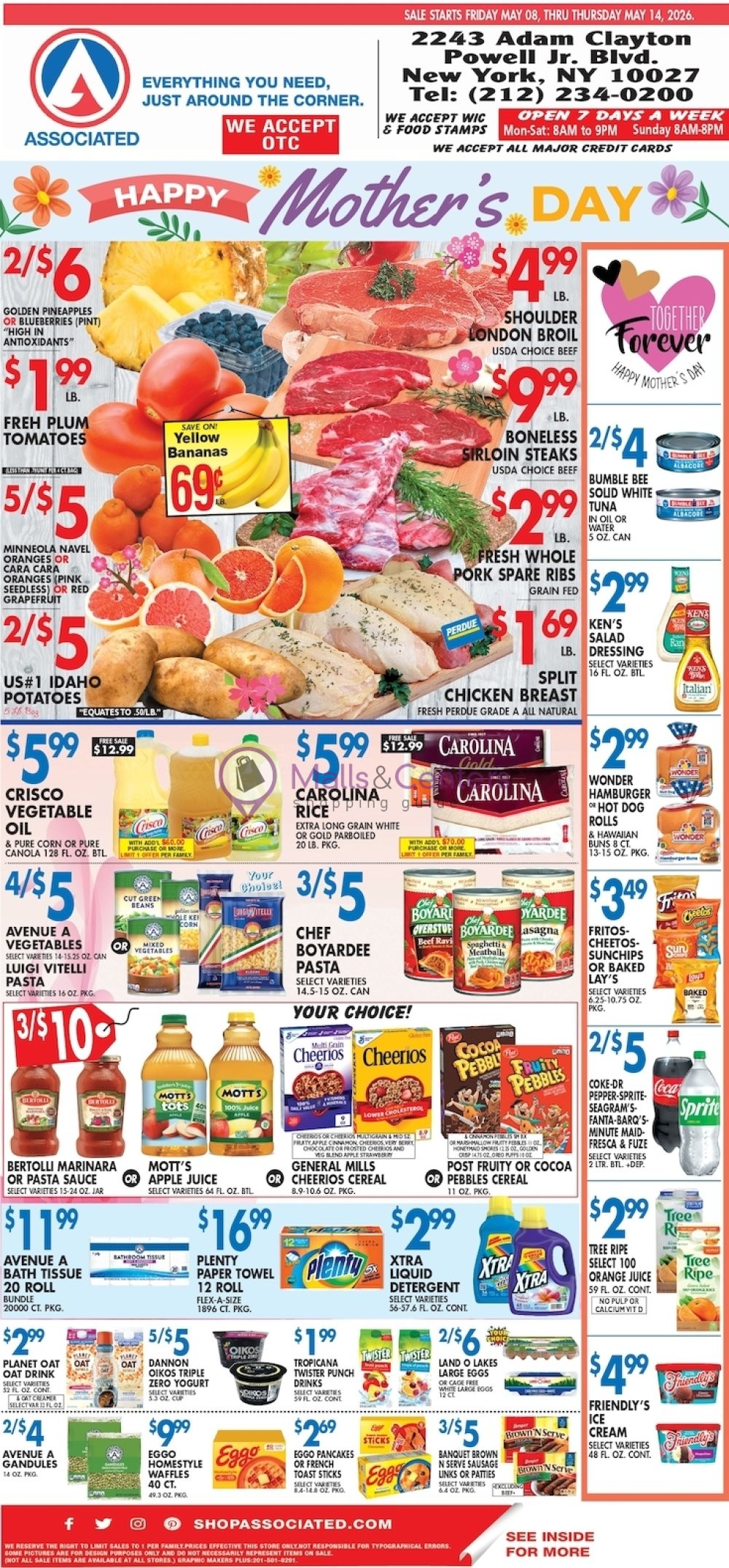 Weekly ad for Associated Supermarkets valid: 05/01/2026 - 05/14/2026, page 1