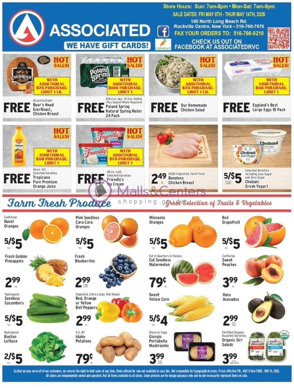 Weekly ad for Associated Supermarkets valid: 05/18/2026 - 05/14/2026, page 1