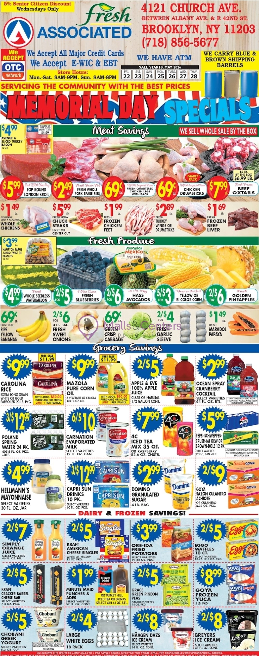 Weekly ad for Associated Supermarkets valid: 05/22/2026 - 05/30/2026, page 1