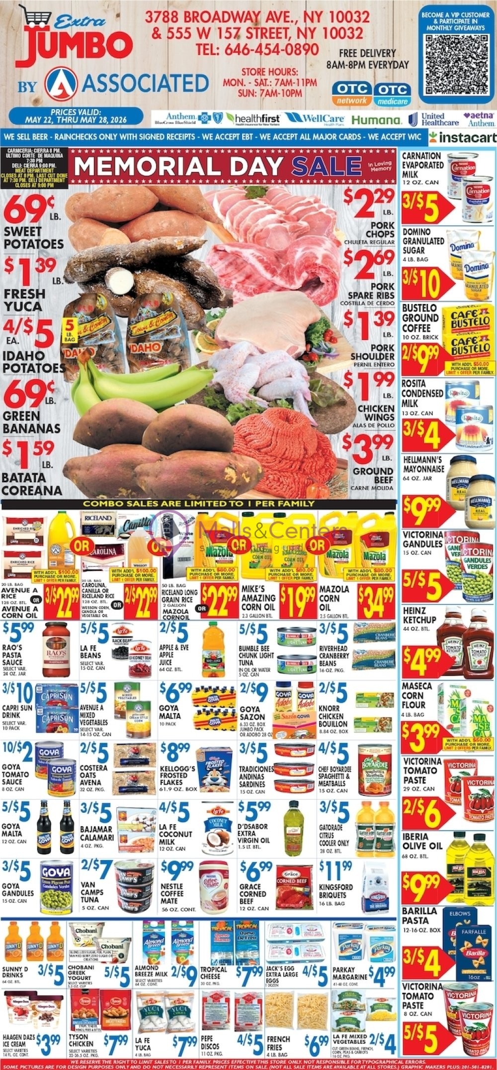 Weekly ad for Associated Supermarkets valid: 05/26/2026 - 06/01/2026, page 1