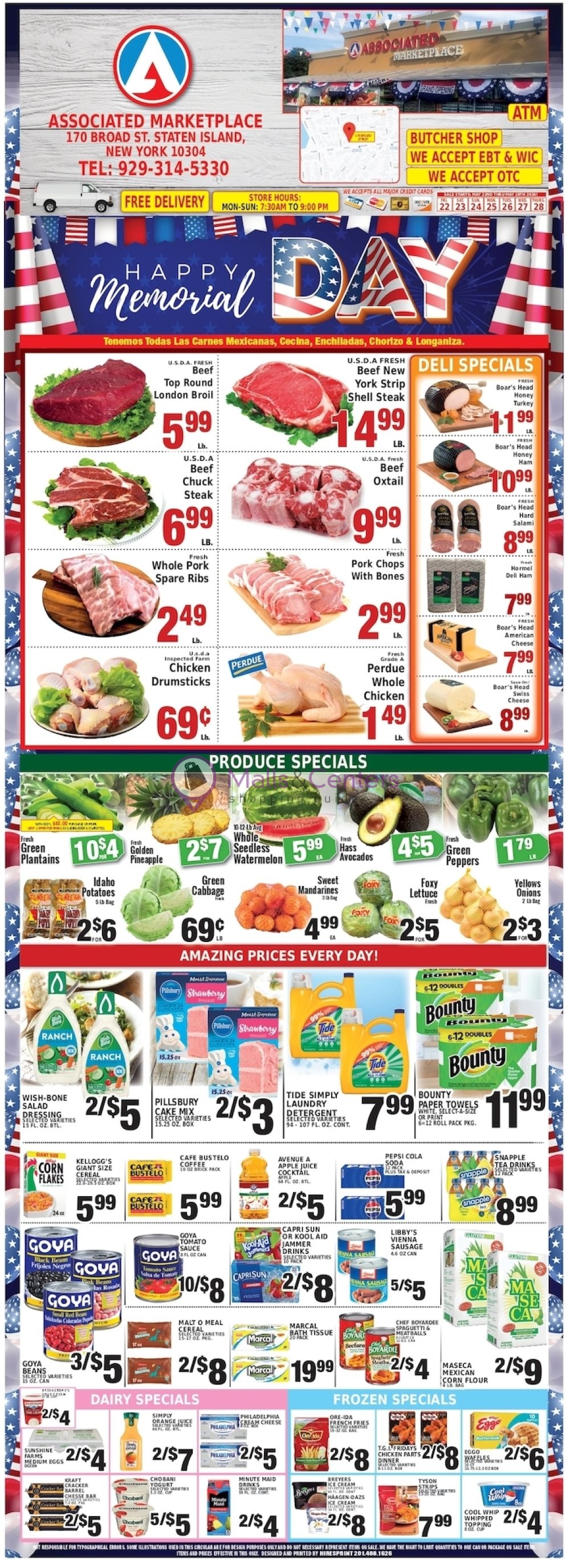 Weekly ad for Associated Supermarkets valid: 05/27/2026 - 06/02/2026, page 1