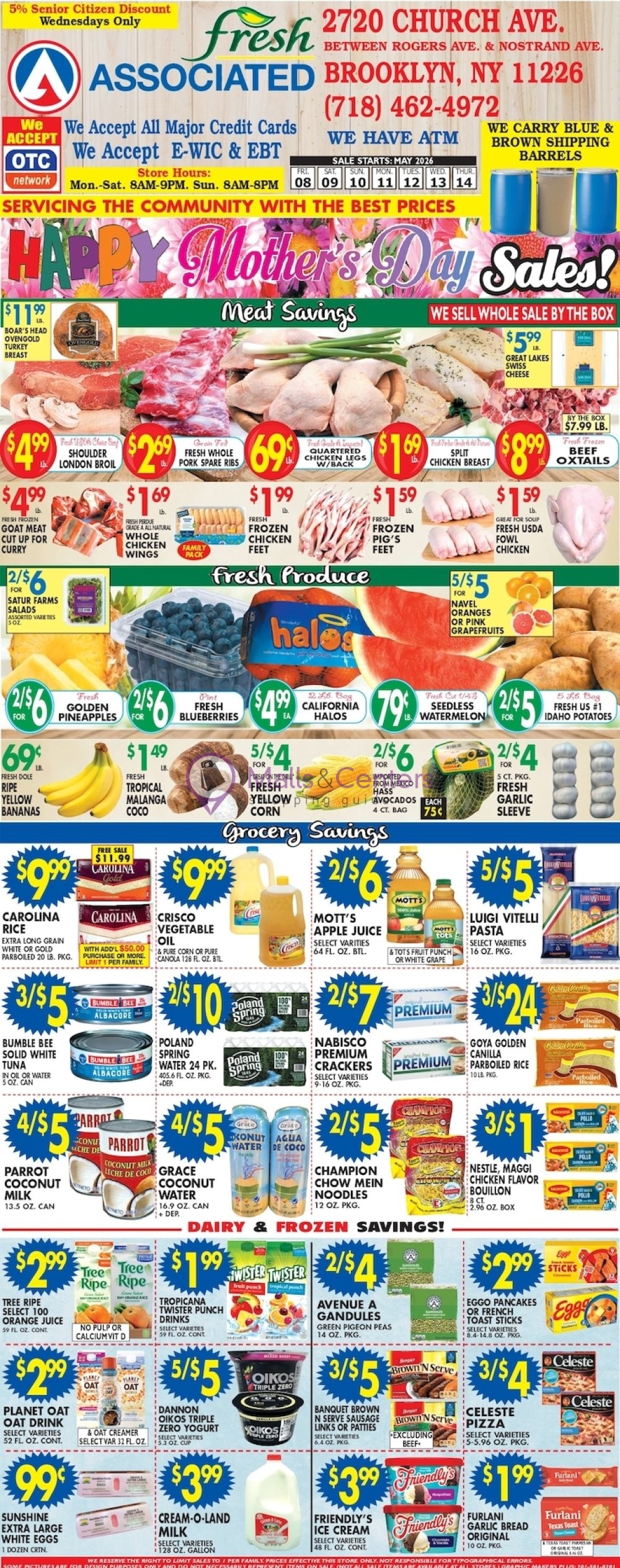 Weekly ad for Associated Supermarkets valid: 05/07/2026 - 05/14/2026, page 1
