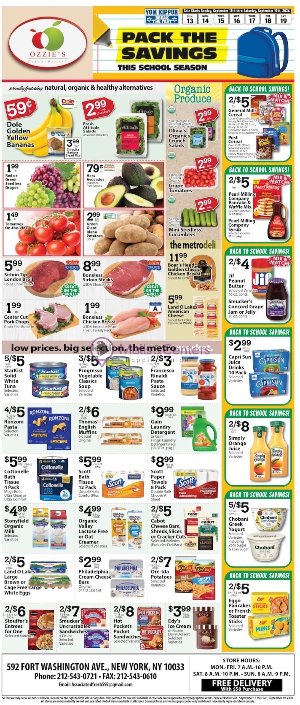 Weekly ad for Associated Supermarkets valid: 09/14/2026 - 09/20/2026, page 1