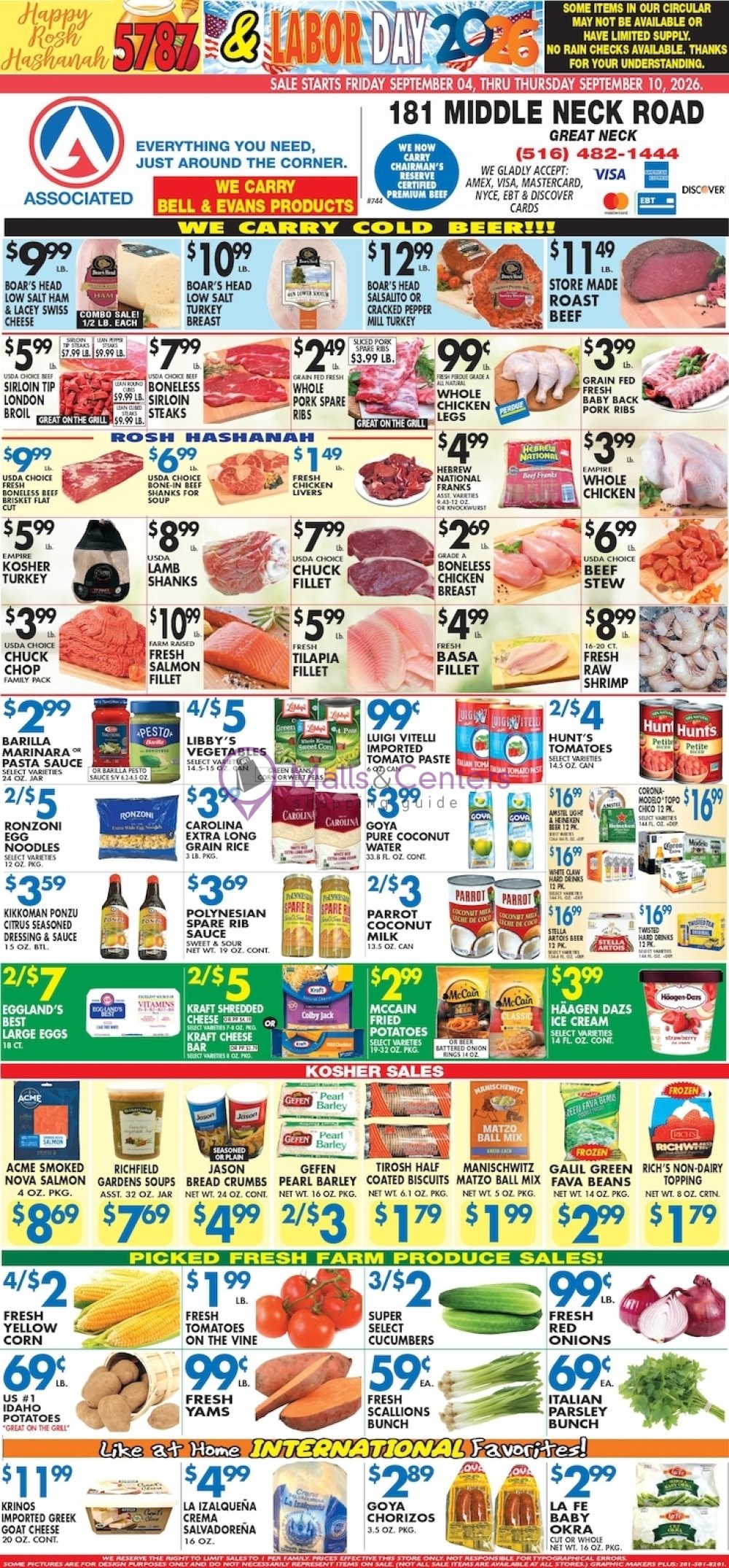 Weekly ad for Associated Supermarkets valid: 09/02/2026 - 09/08/2026, page 1
