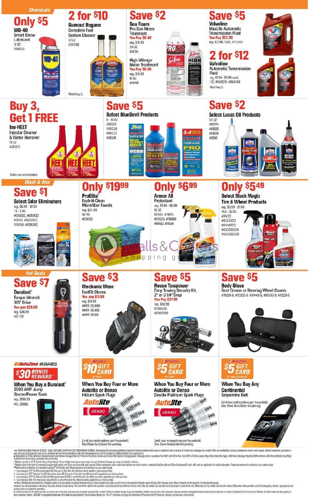 AutoZone Weekly Ad sales & flyers specials MallsCenters