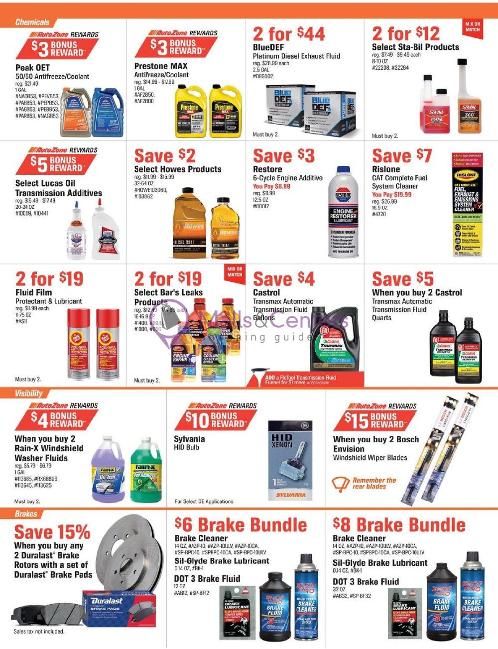 AutoZone Weekly Ad sales & flyers specials MallsCenters