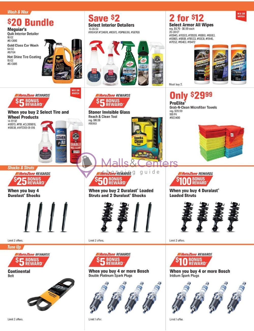 AutoZone Weekly Ad sales & flyers specials MallsCenters