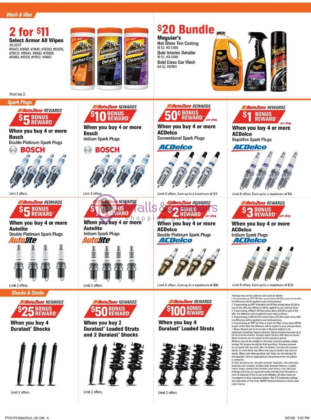 AutoZone Weekly Ad sales & flyers specials MallsCenters