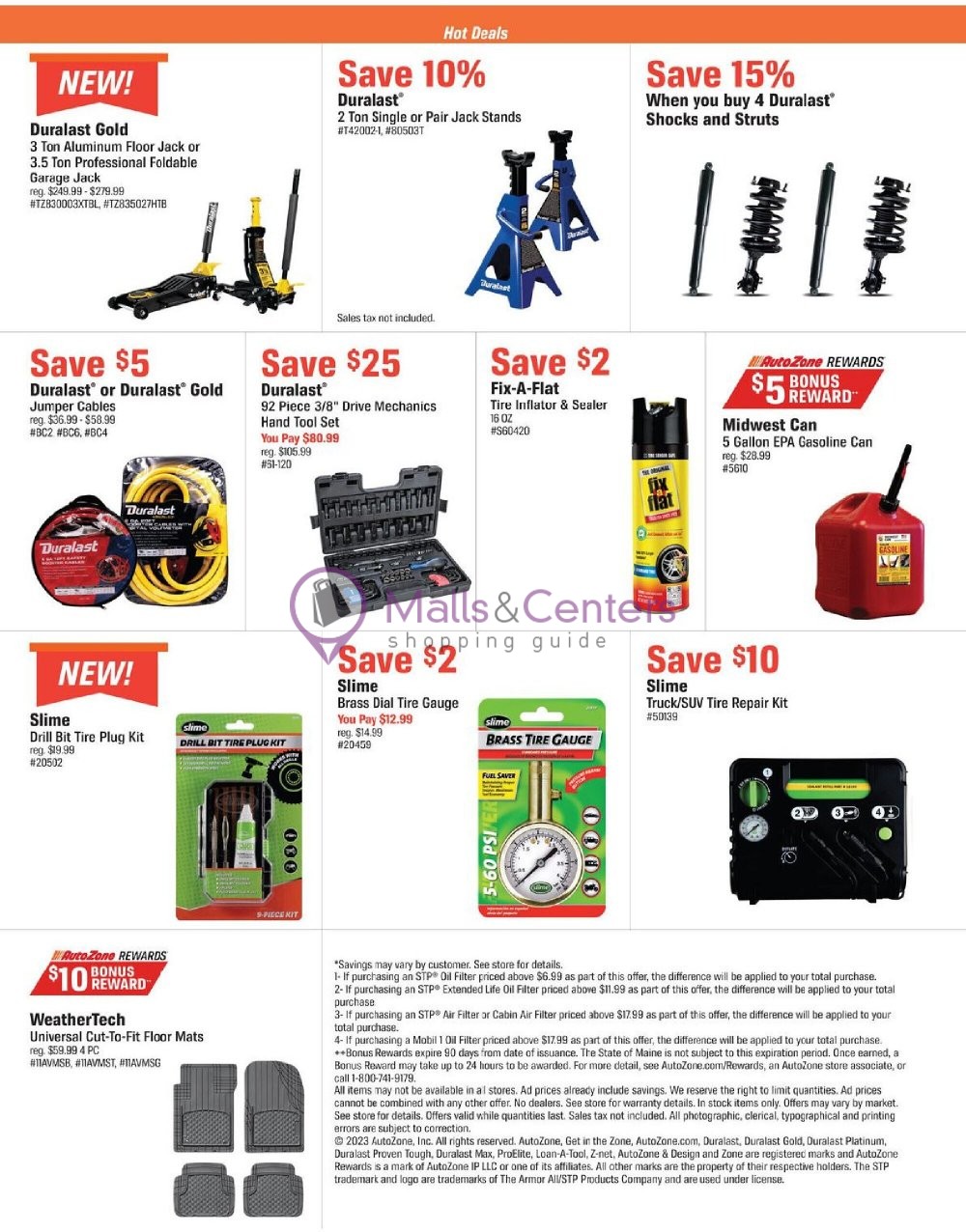 Weekly ad for AutoZone valid: 09/19/2023 - 10/16/2023, page 4