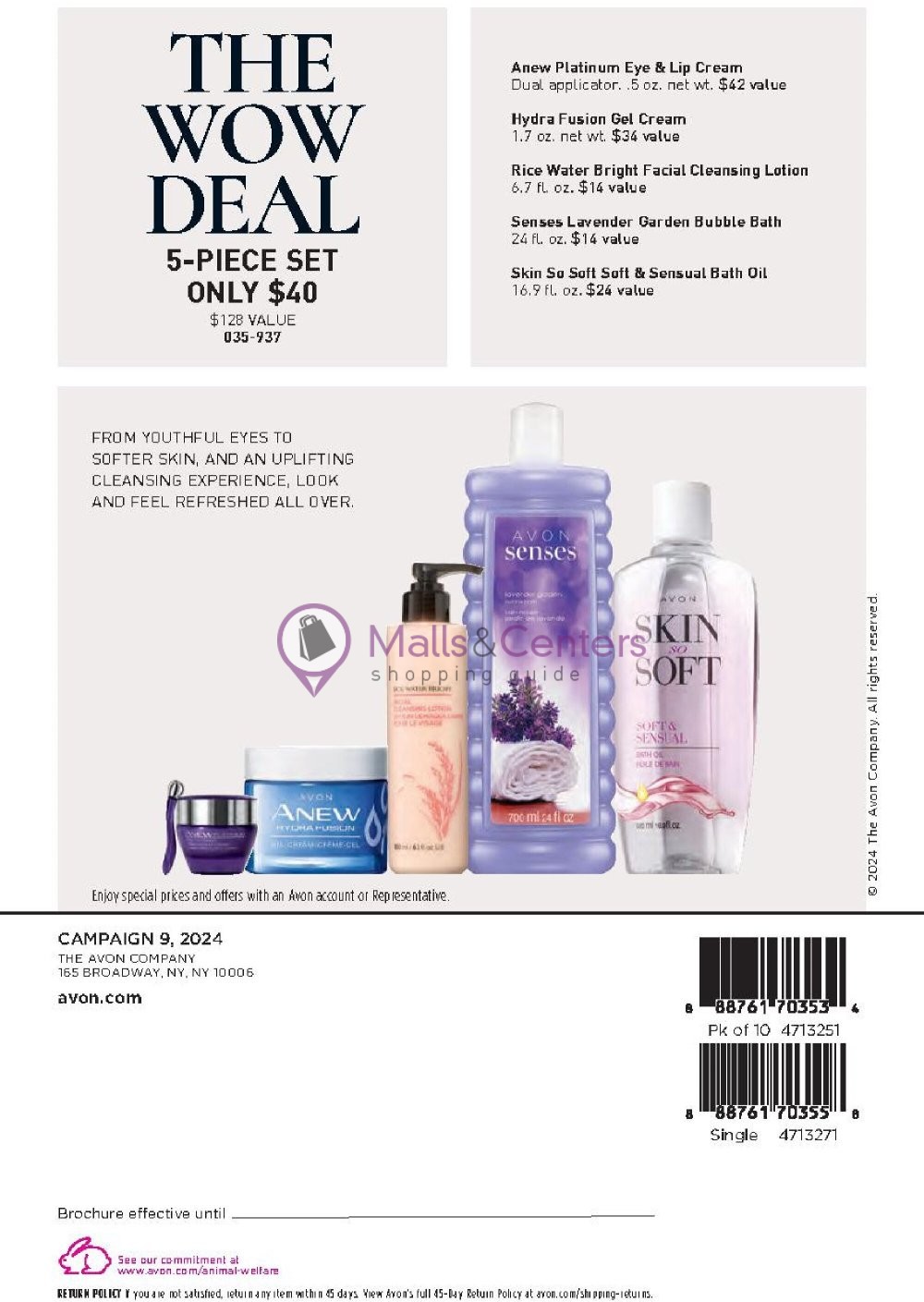 Weekly ad for Avon valid: 05/01/2024 - 05/31/2024, page 100 Weekly ad for Avon valid: 05/01/2024 - 05/31/2024, page 100